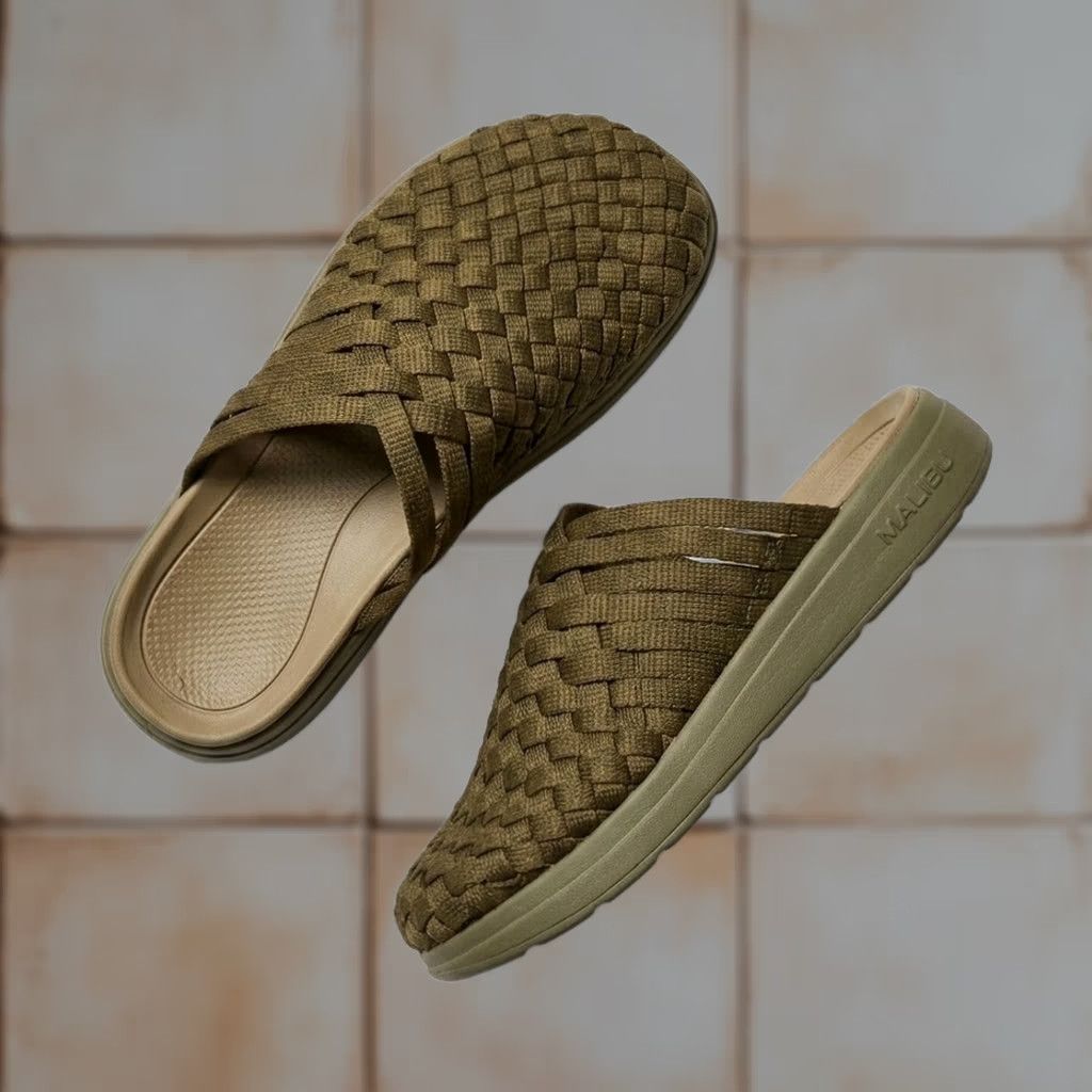 Malibu Sandals Colony Classic Nylon Eva Sandal Olive Green  display picture 1