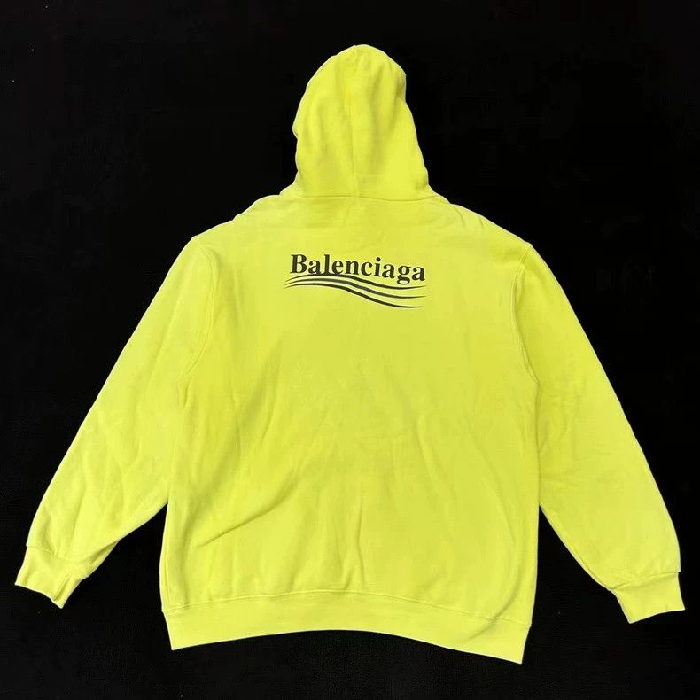 Balenciaga Balenciaga Fluorescent yellow cola hoodie Size US XS / EU 42 / 0 - 2 Thumbnail