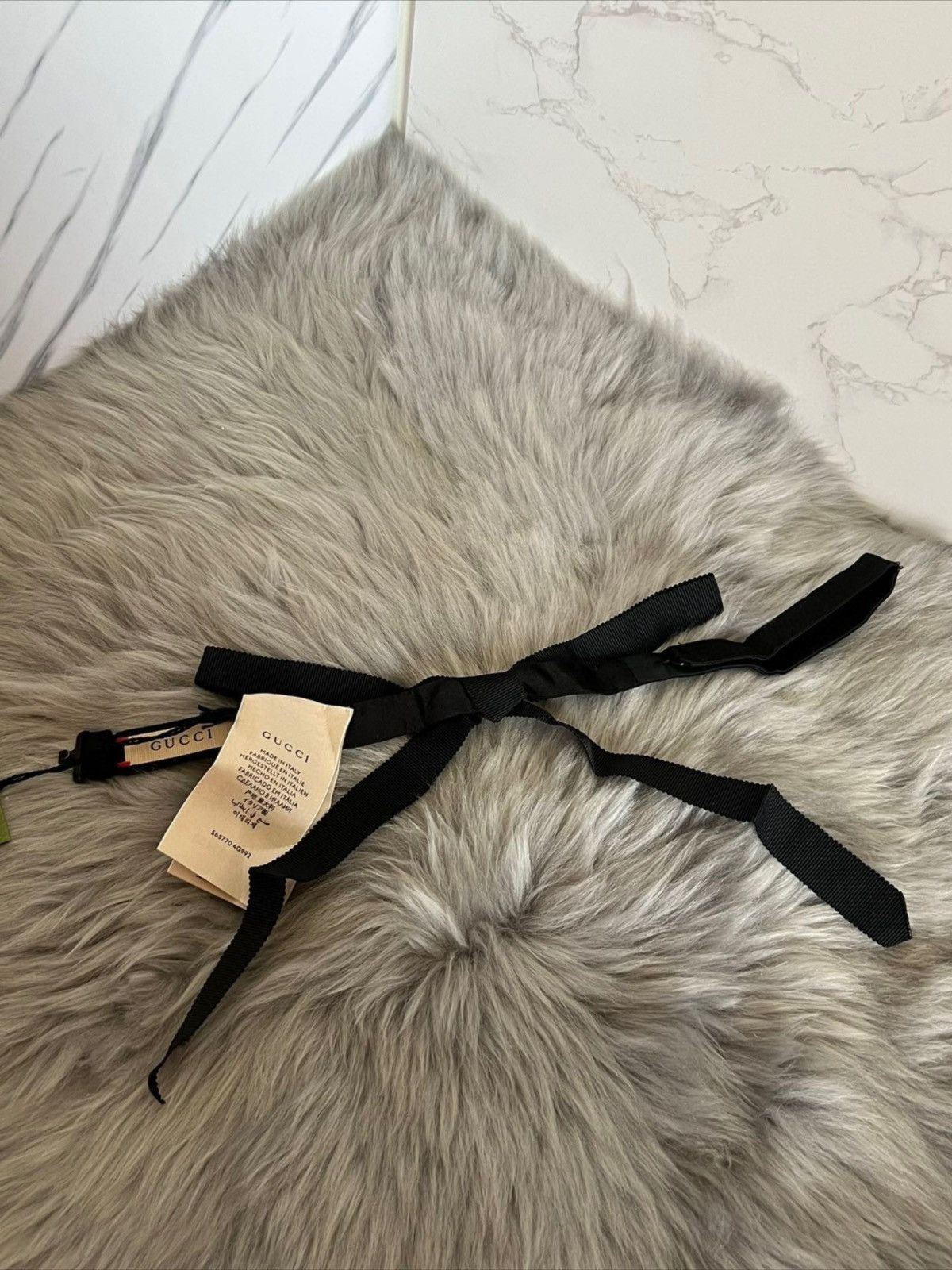 Gucci GUCCI Neck Bow Black Size ONE SIZE - 4 Thumbnail