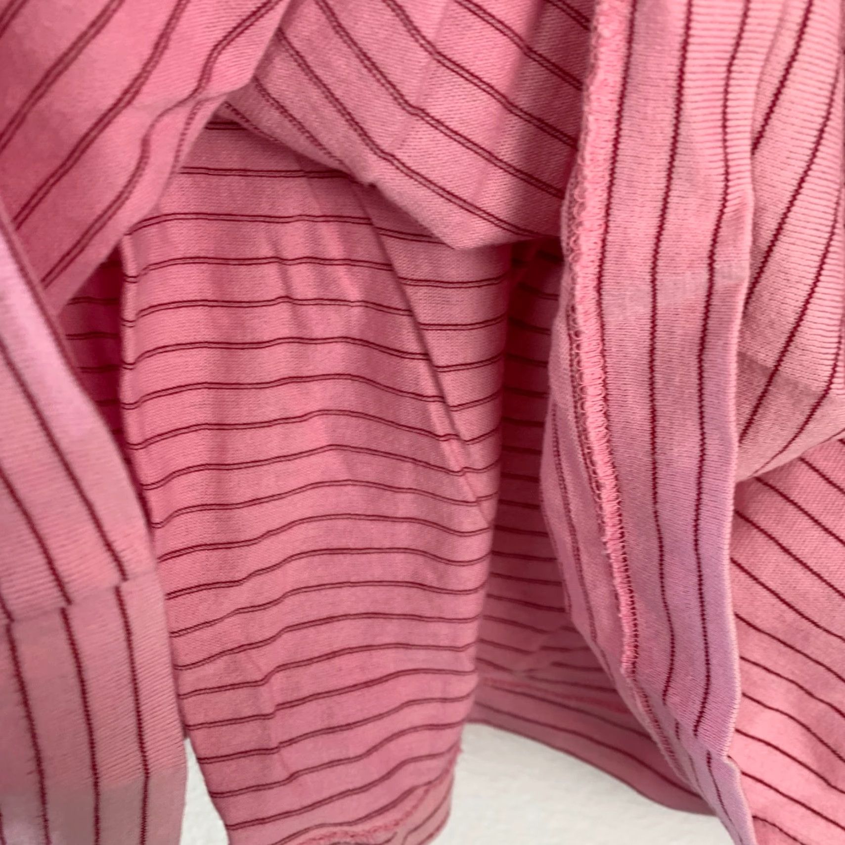 Vintage VINTAGE Pickering Polo Shirt XL Pink Striped 80s Cotton Short Sleeve Button-Down Mens Likely 46 in Chest Size US XL / EU 56 / 4 - 4 Thumbnail