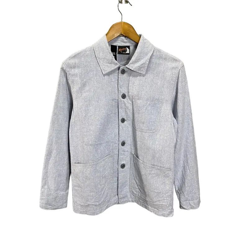 Yohji Yamamoto Y's X Rokx Yohji yamamoto cotton linen chore jacket Size US S / EU 44-46 / 1 - 1 Thumbnail