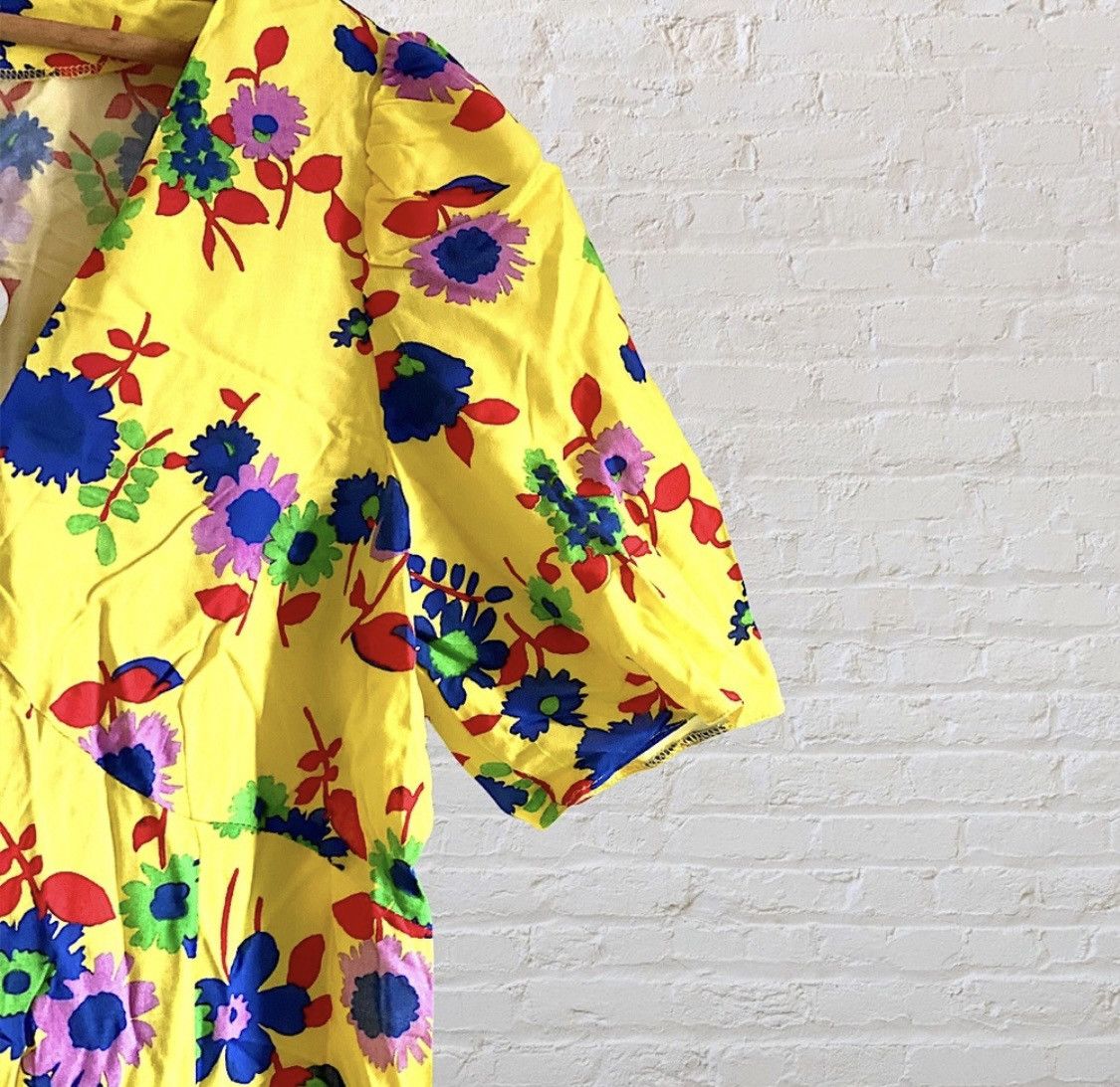 Asos ASOS FLORAL PRINT RUCHED FRONT ZIP UP MINI DRESS Size M / US 6-8 / IT 42-44 - 3 Thumbnail