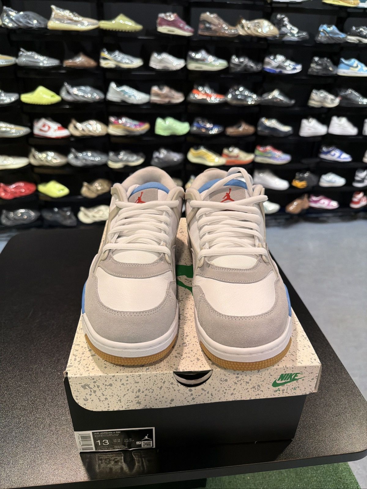 Jordan Brand Nike Air Jordan 4 RM Sneakers Shoes White/Neutral Gray Size US 13 / EU 46 - 5 Thumbnail