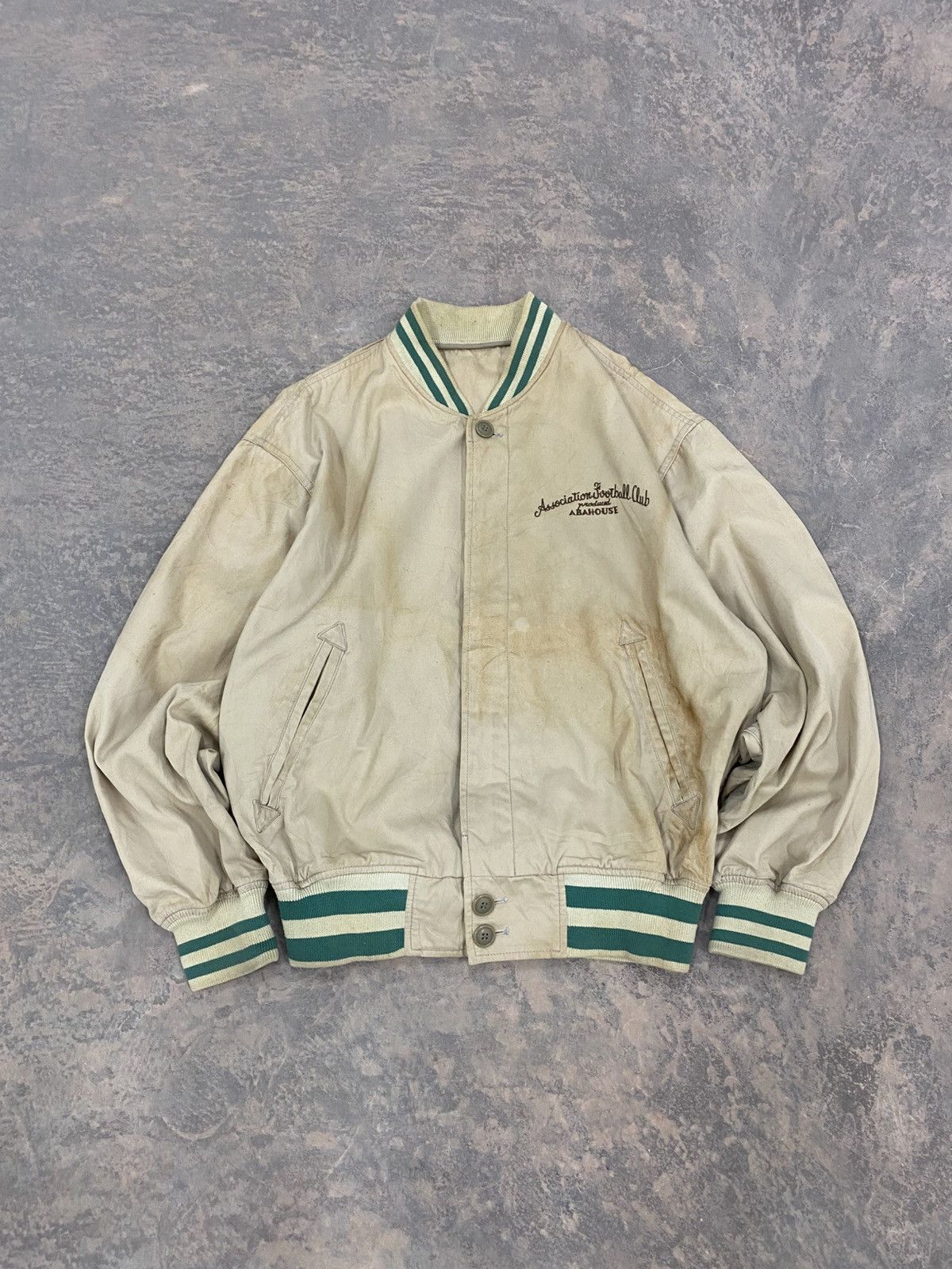 ABAHOUSE 1980s -Abahouse Football Club Varsity Jacket Size US L / EU 52-54 / 3 - 8 Thumbnail