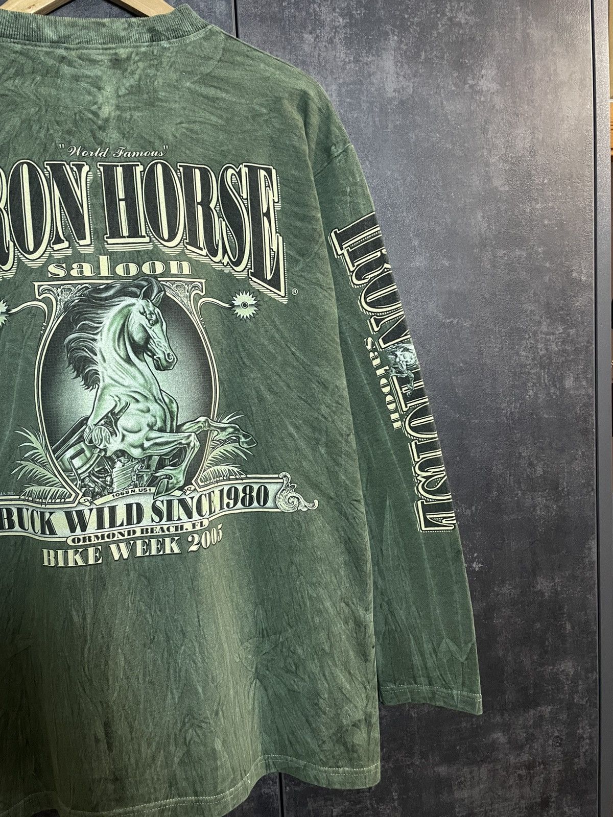 Vintage Crazy Vintage 00s Iron Horse Harley 3D Emblem Longsleeve erd Size US M / EU 48-50 / 2 - 5 Thumbnail