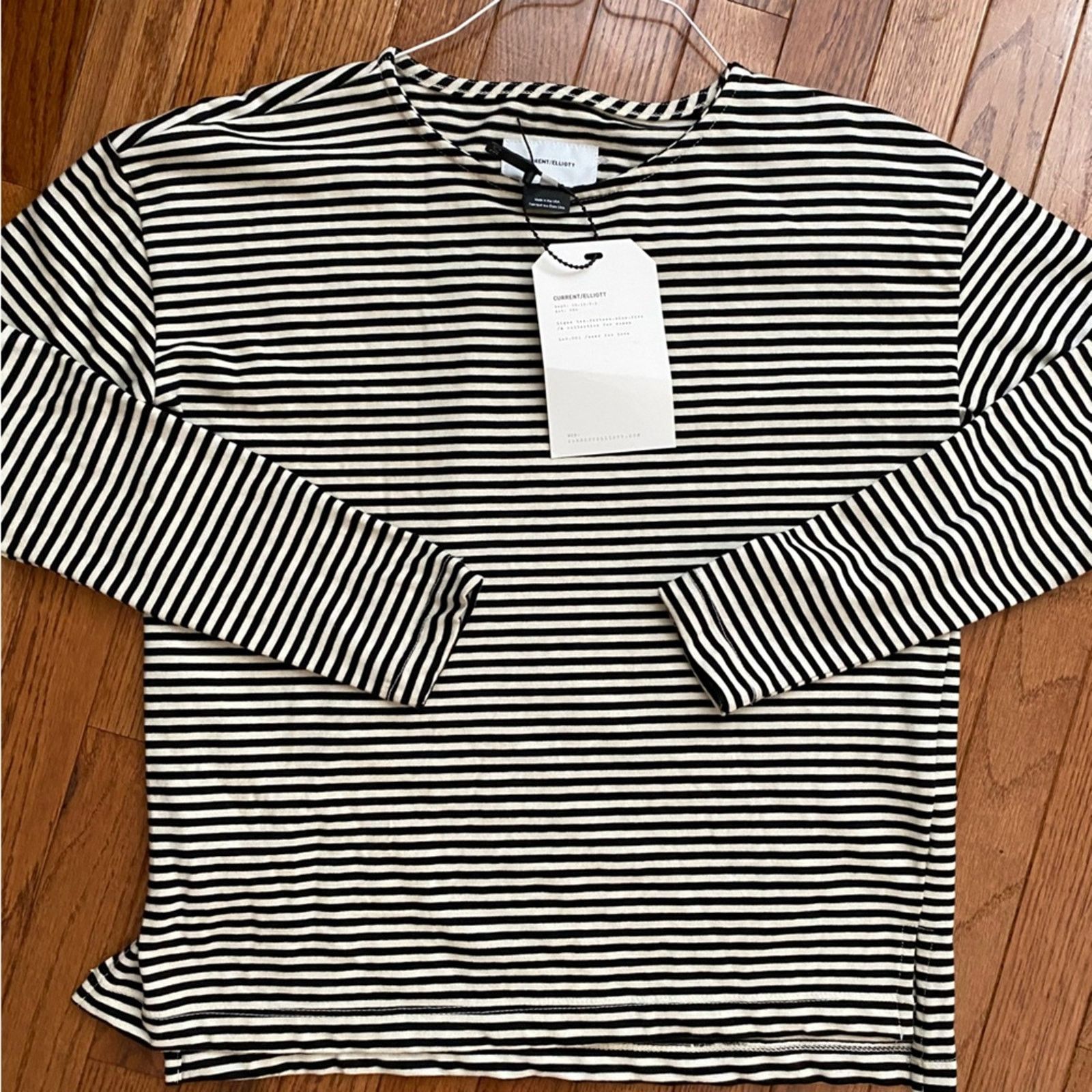 Current/Elliot NWT $138 Current Elliott a The Breton Tee Stripe New 0 XS Size XS / US 0-2 / IT 36-38 - 3 Thumbnail