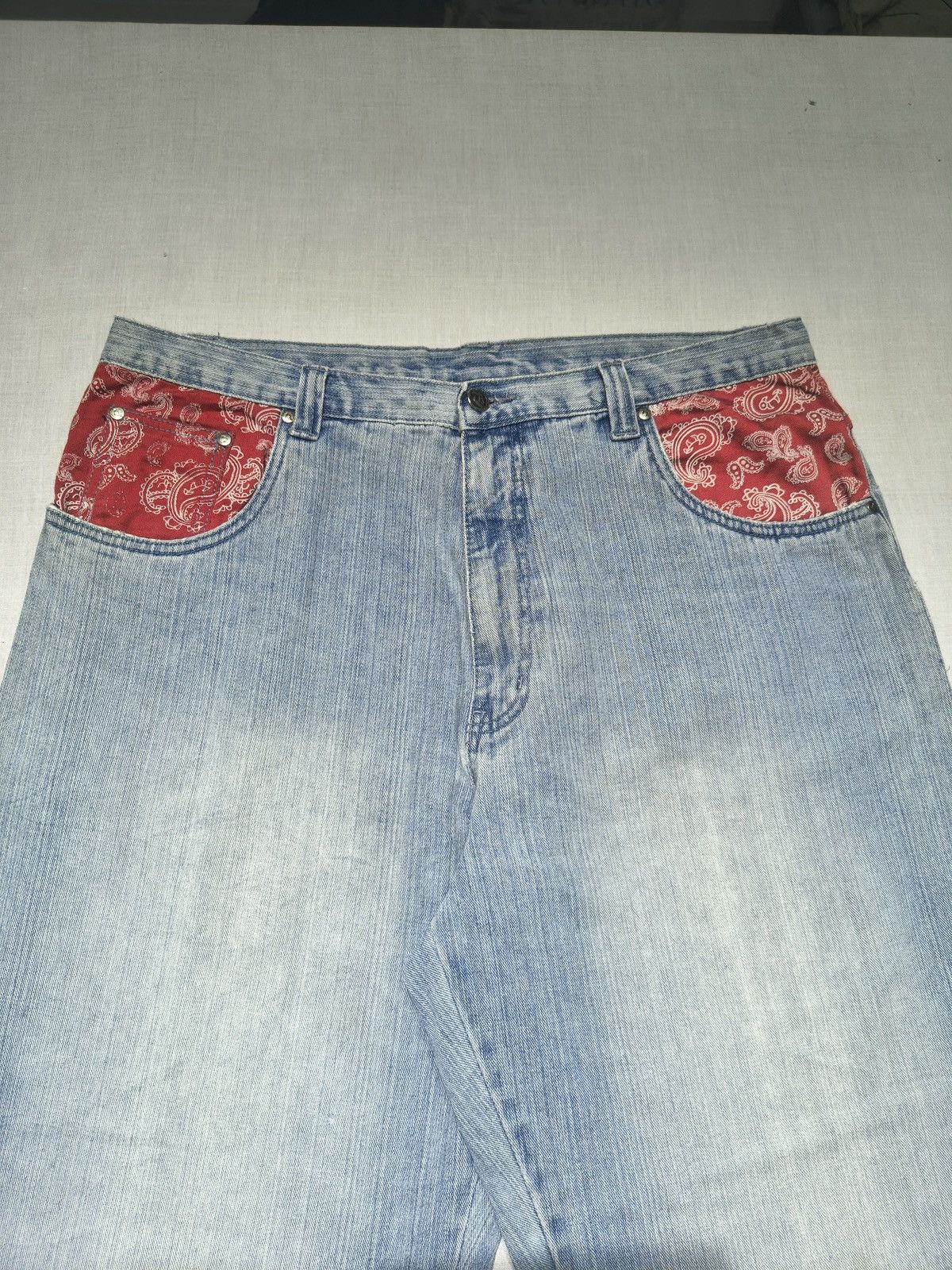 Southpole RARE TOWNZ Y2K BAGGY DENIM JEANS 🔥(011) Size US 38 / EU 54 - 4 Thumbnail