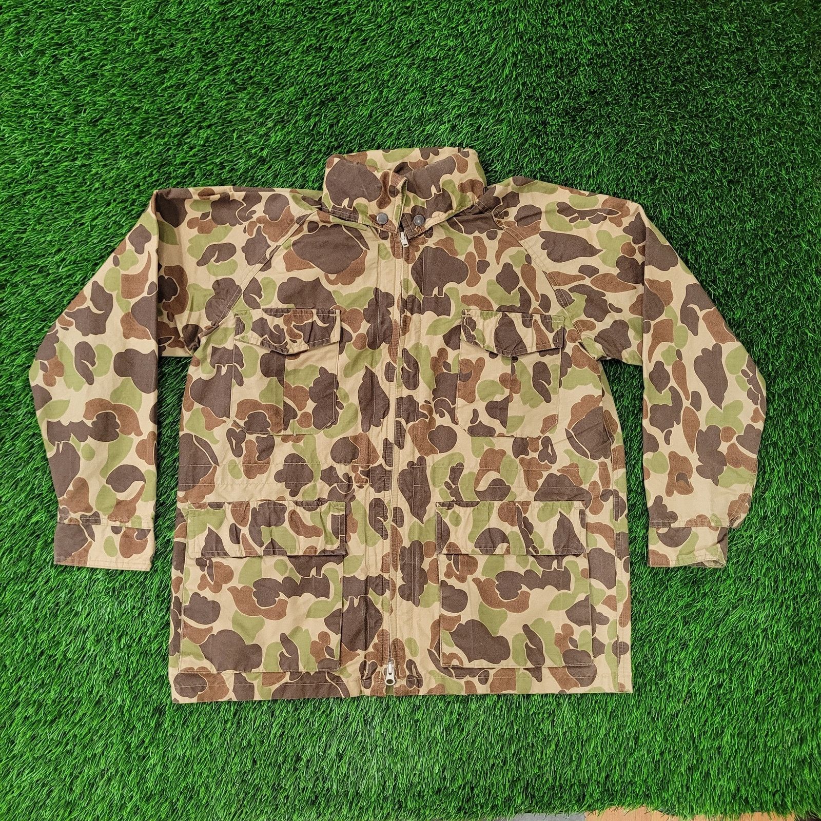 Vintage Vintage 90s Cabelas Camo Jacket Small 21x26 Duck Hunter USA Size US S / EU 44-46 / 1 - 1 Thumbnail