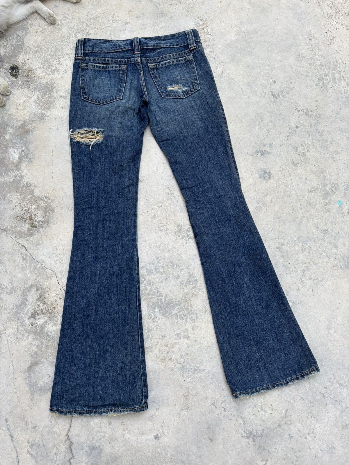 If Six Was Nine Flare Jeans Bootcut Japanese Moussy Distressed Flared Jeans Size 30" / US 8 / IT 44 - 6 Thumbnail