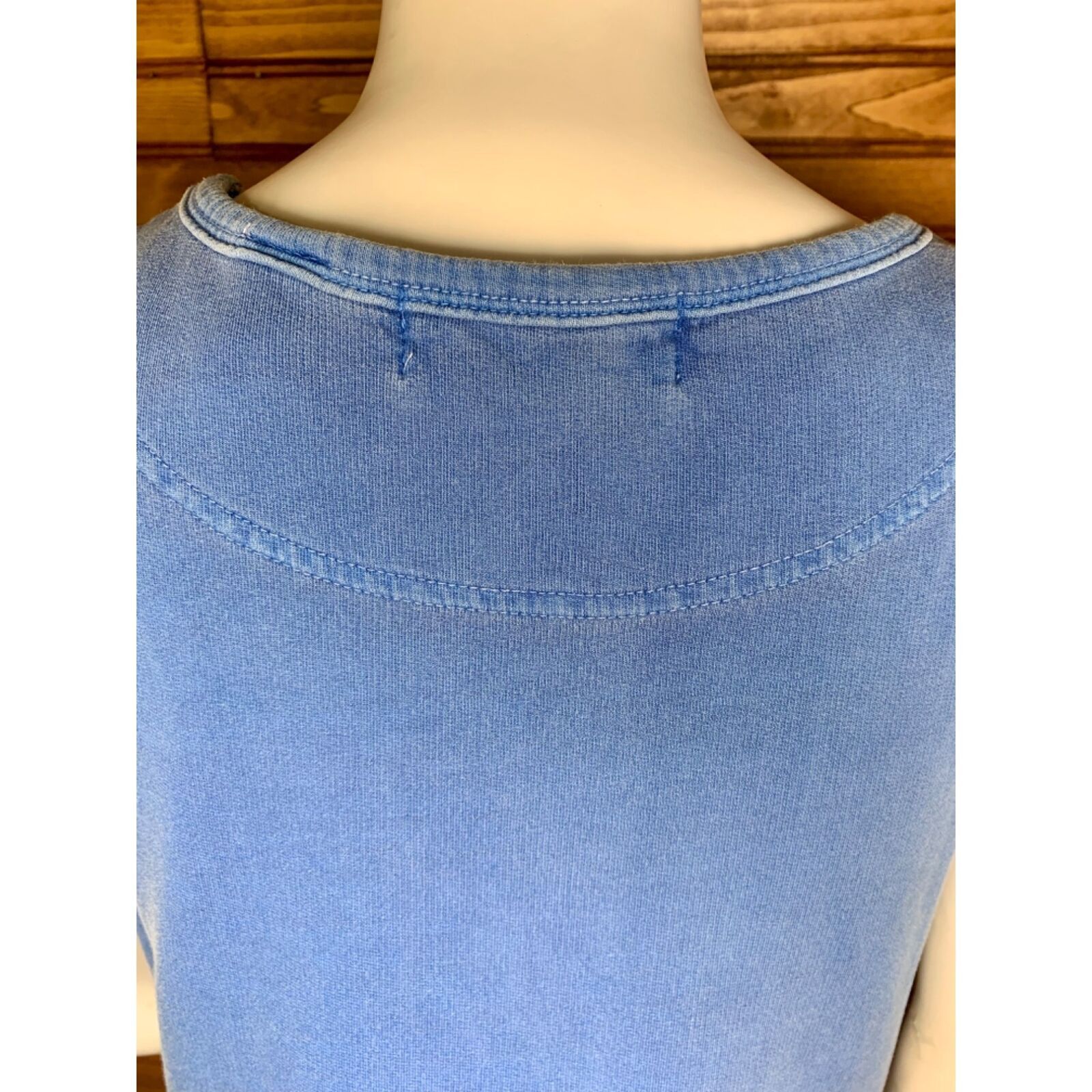 Other Vtg 90s Dusty Blue Marsh Landing Maxi Body Con Tshirt Dress Size S / US 4 / IT 40 - 17 Thumbnail