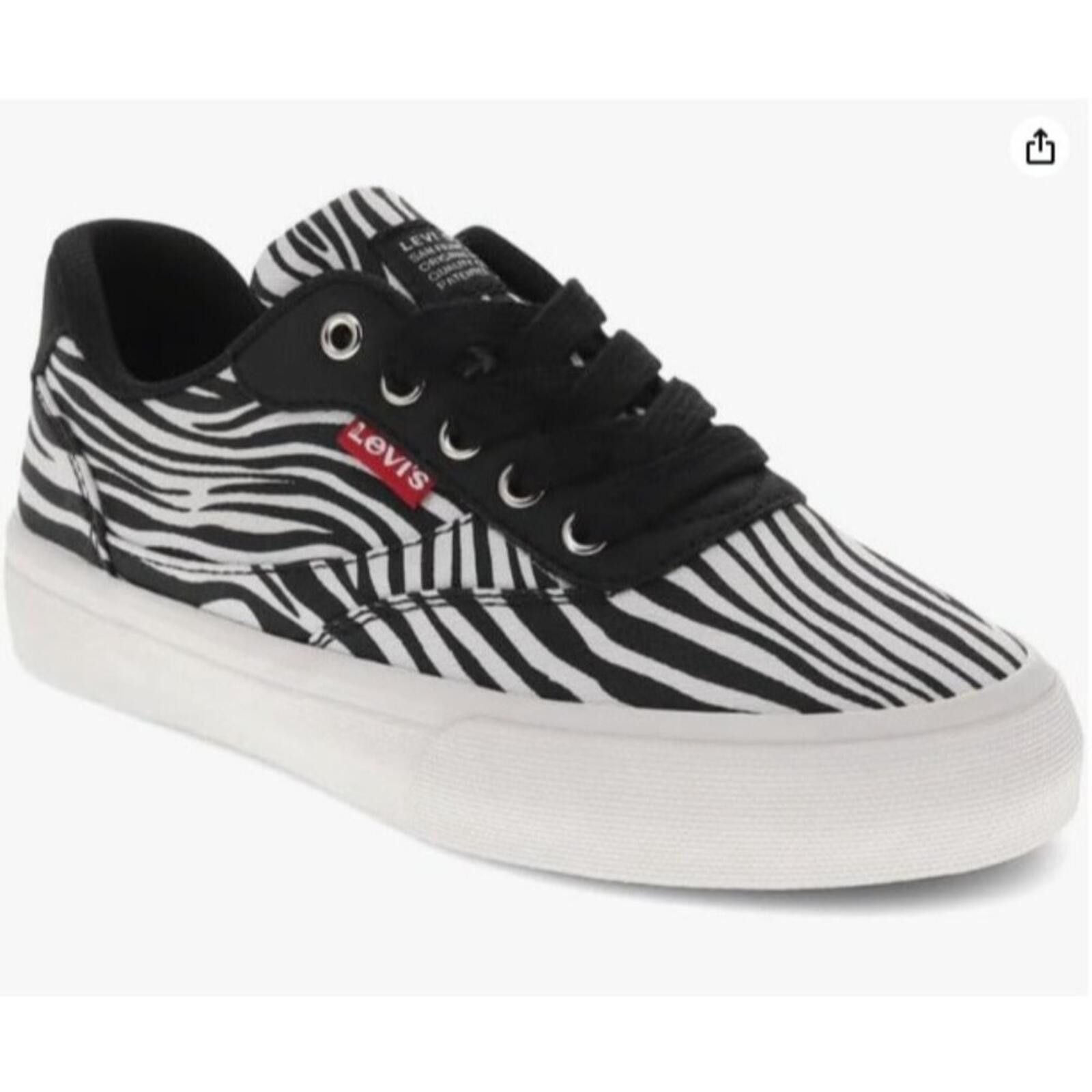 Levi's Levi's Unisex Naya M Zebra Sneaker | Black & White Size US 5 / EU 37 - 1 Thumbnail