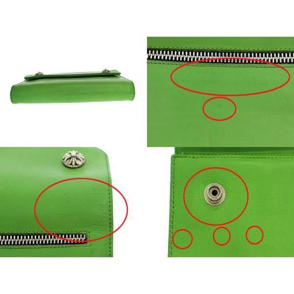 Chrome Hearts Chrome Hearts WAVE CROSS BALL green Leather Wallet Size ONE SIZE - 7 Thumbnail