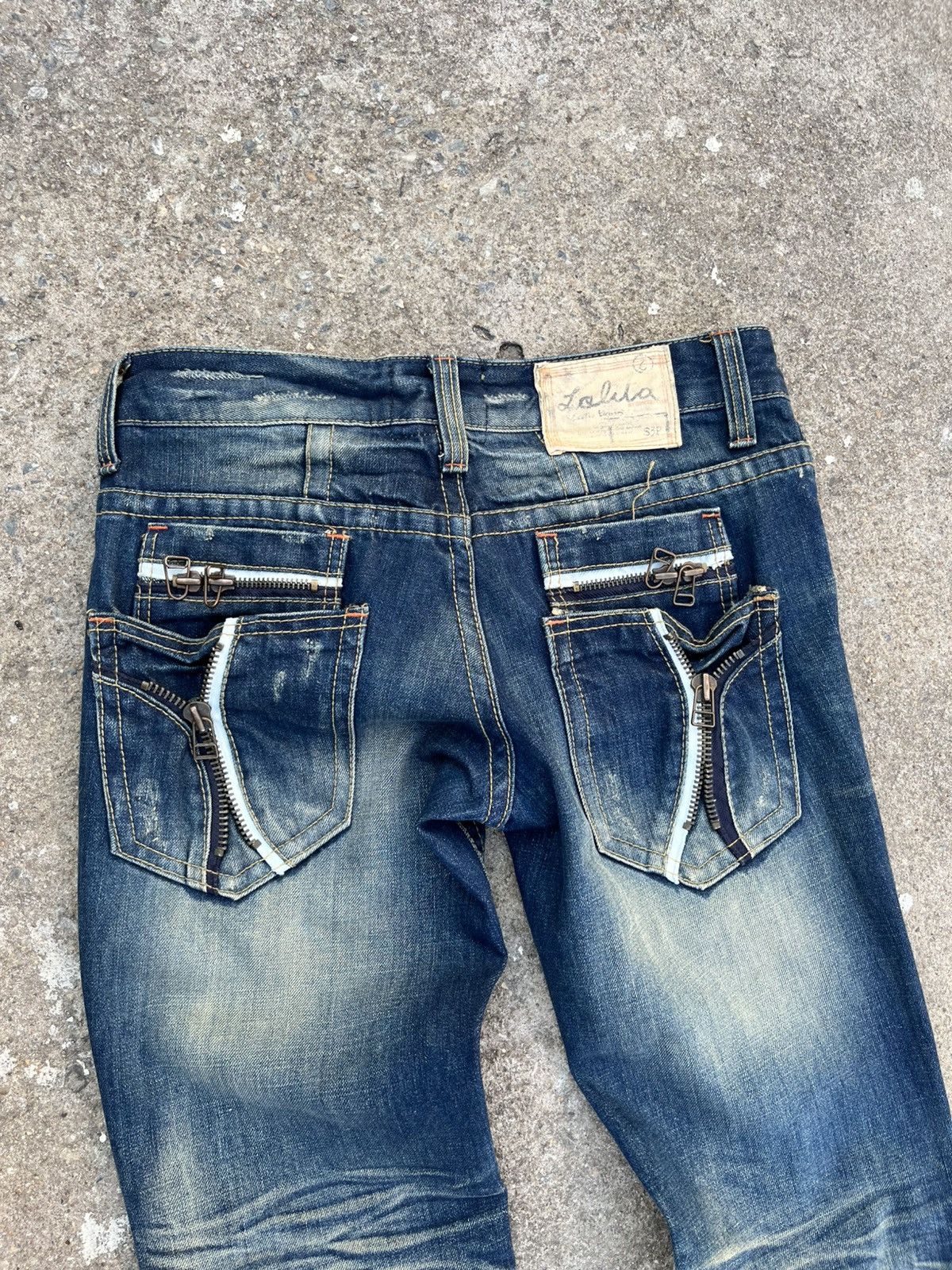 If Six Was Nine Vtg LOLITA EXOTIC DISTRESSED DENIM perfectly Size US 34 / EU 50 - 12 Thumbnail