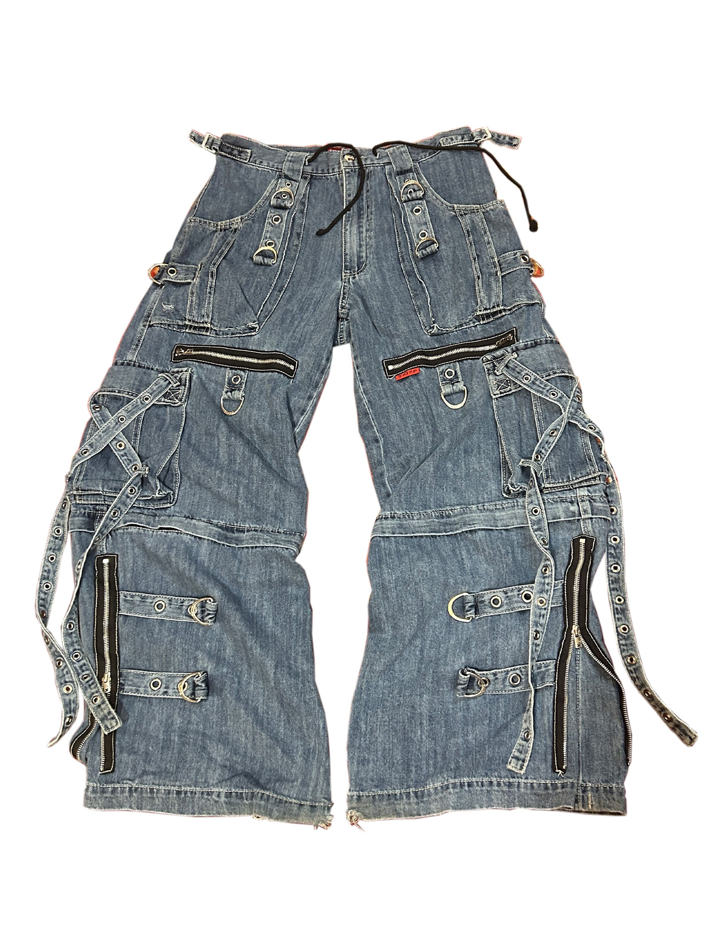 TRIPP NYC - X-STRAP ZIP OFF PANT BLACK/RED TRIPP nyc