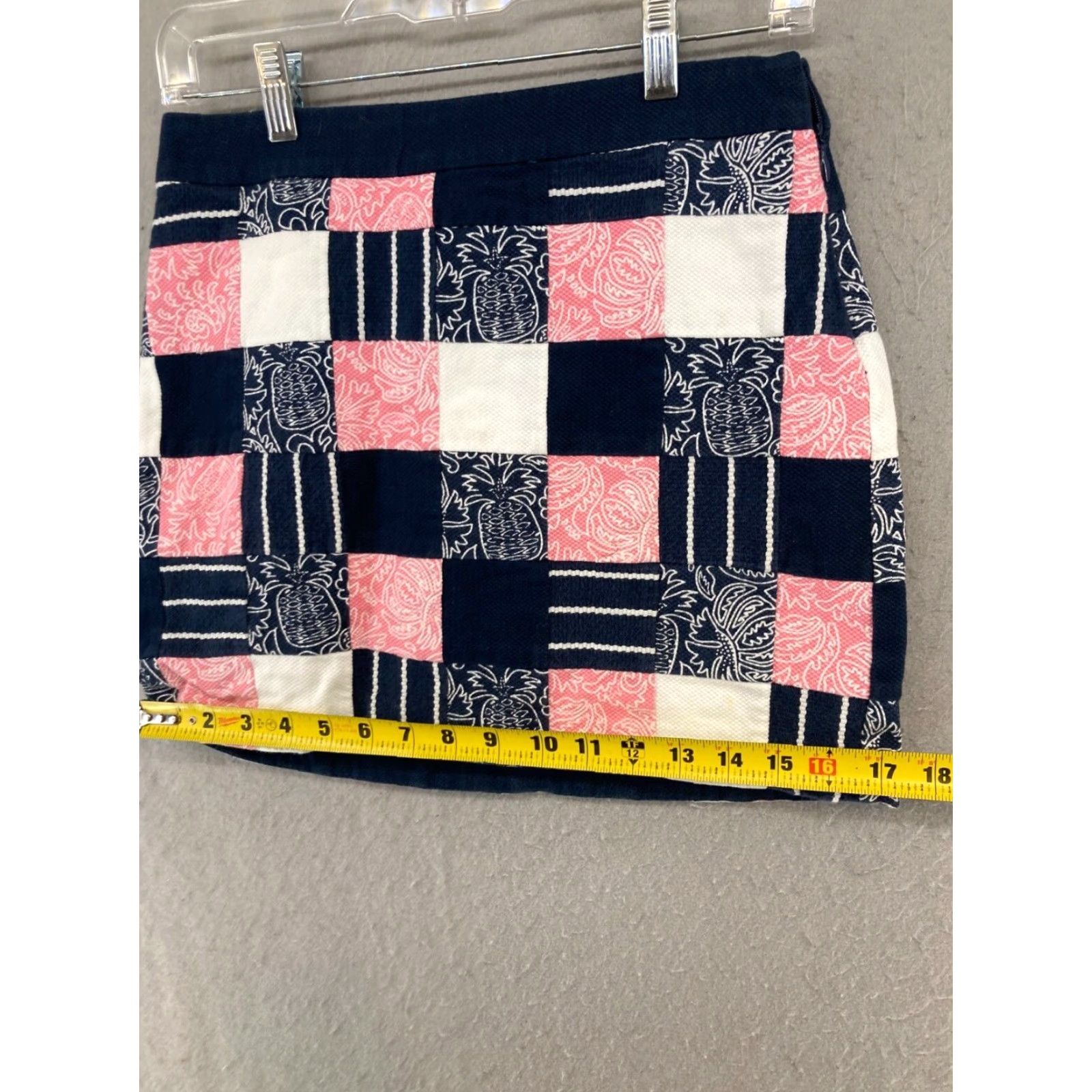 Vineyard Vines VINEYARD VINES Womens Plaid Mini Skirt 0 Blue Casual Preppy Size 25" / US 0 / IT 36 - 3 Thumbnail
