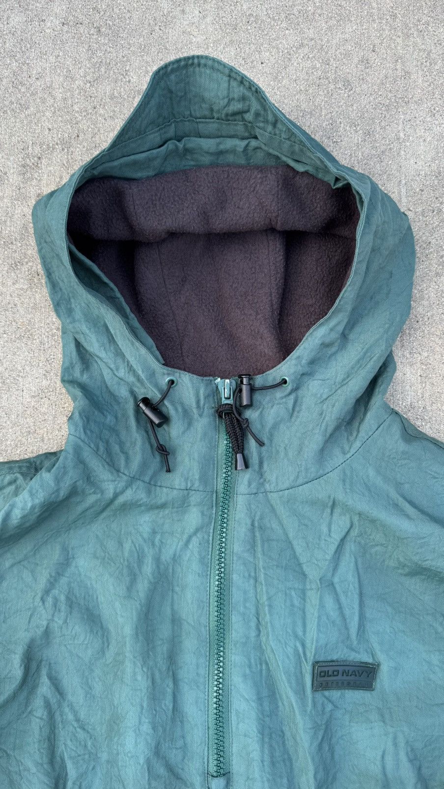 Old Navy Vintage 90s Old Navy Outergear Anorak Jacket XL Green Size US XL / EU 56 / 4 - 3 Thumbnail