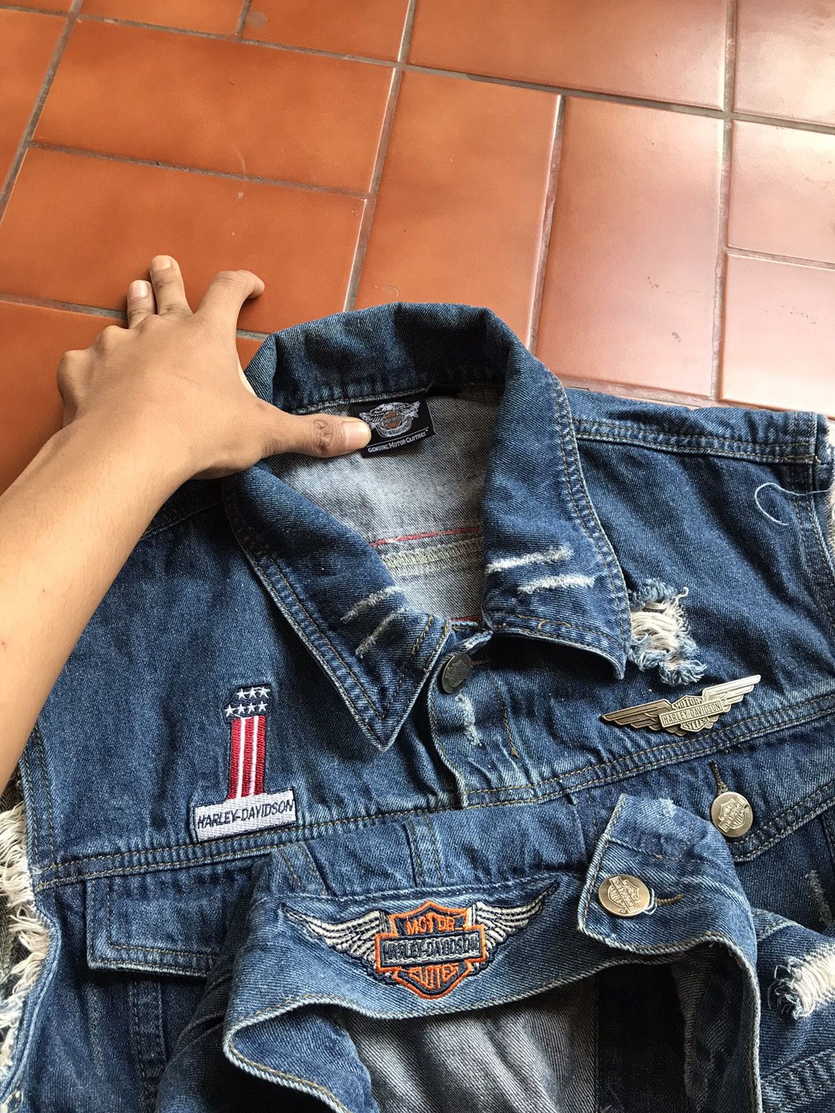 Harley Davidson × Vintage Vintage Harley Davidson vest jeans Size US M / EU 48-50 / 2 - 3 Thumbnail