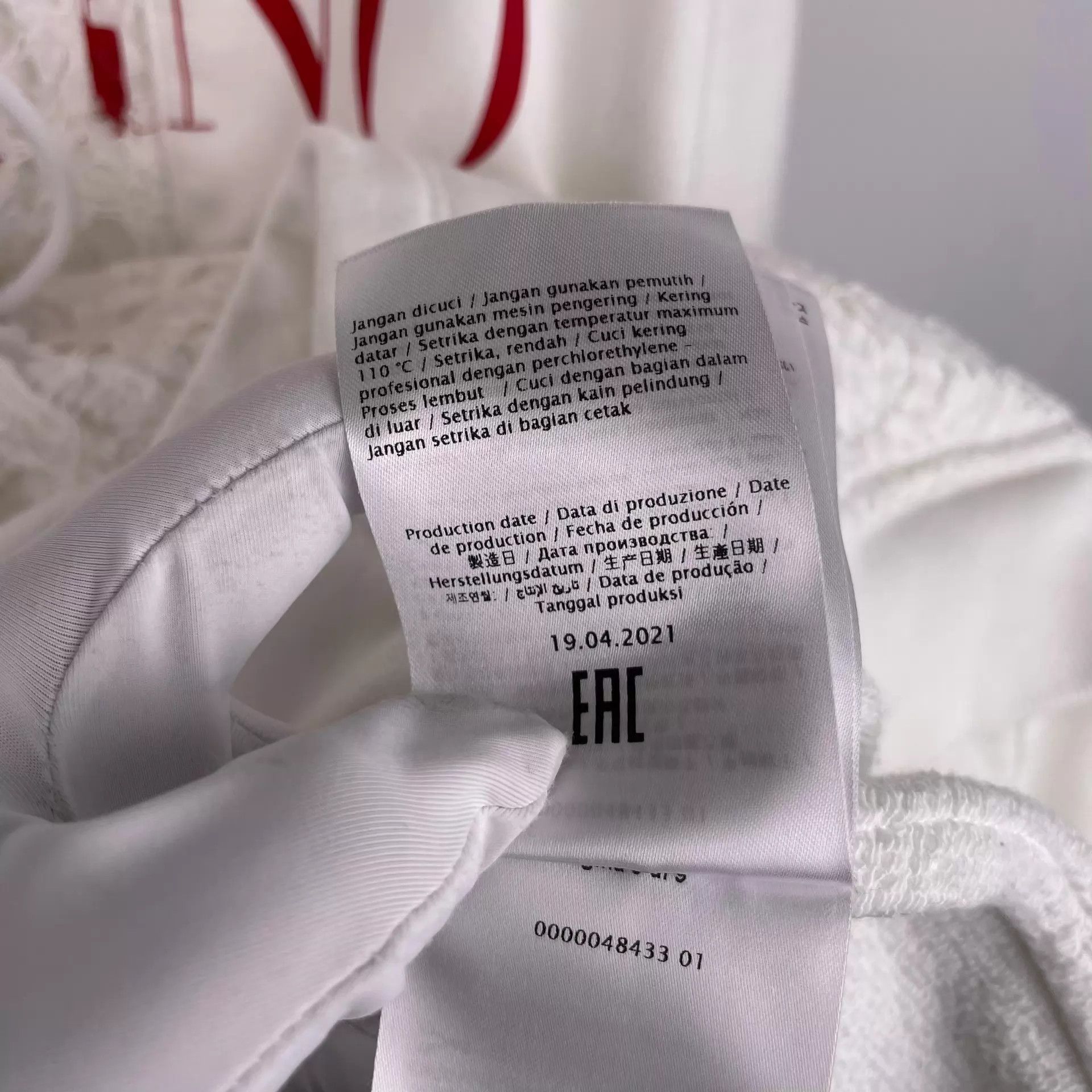 Valentino Valentino White Hoodie S 21 Size S / US 4 / IT 40 - 9 Thumbnail