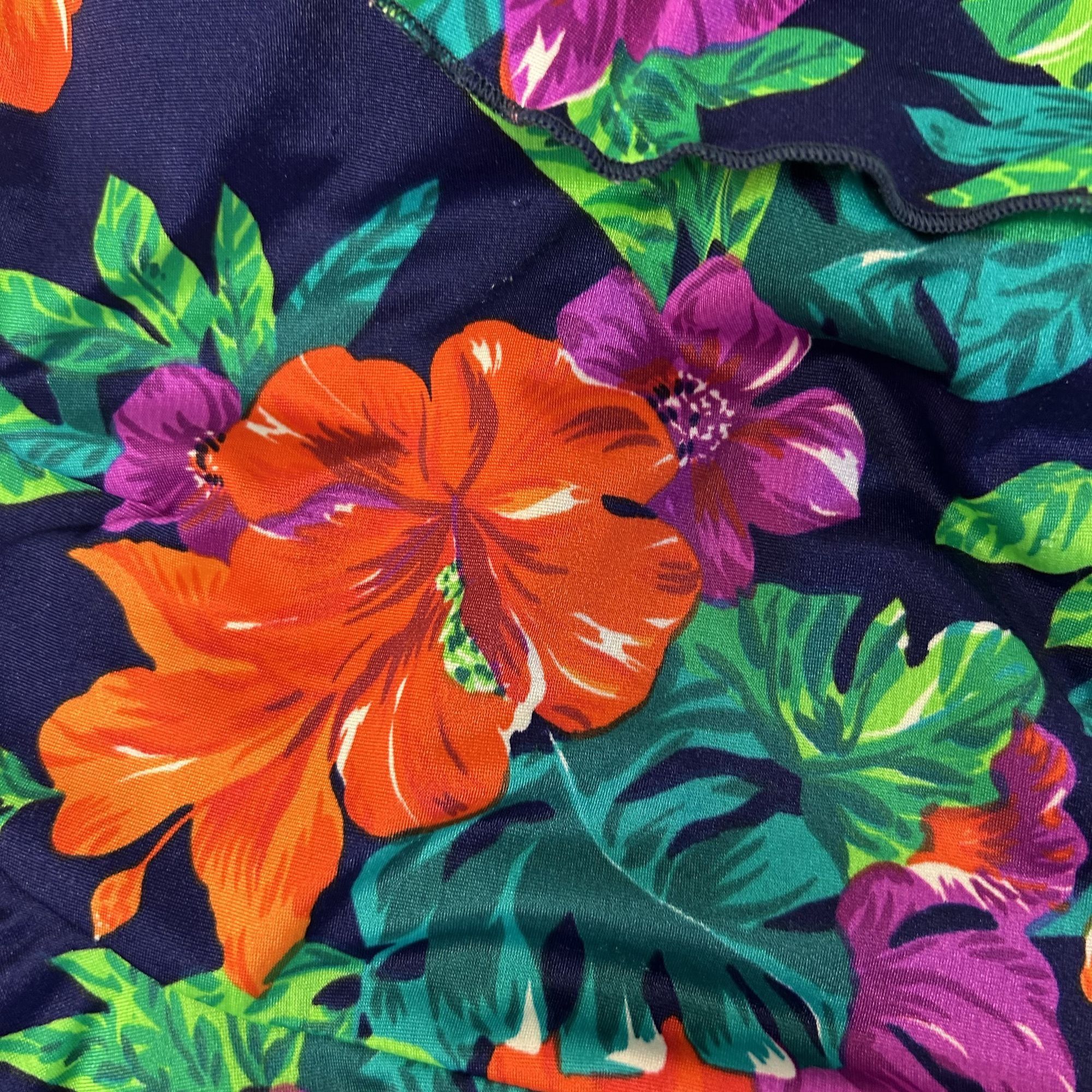 Other Vtg Maxine of Hollywood Bright VIBRANT FLORAL Tiere Swimsuit Size L / US 10 / IT 46 - 13 Thumbnail