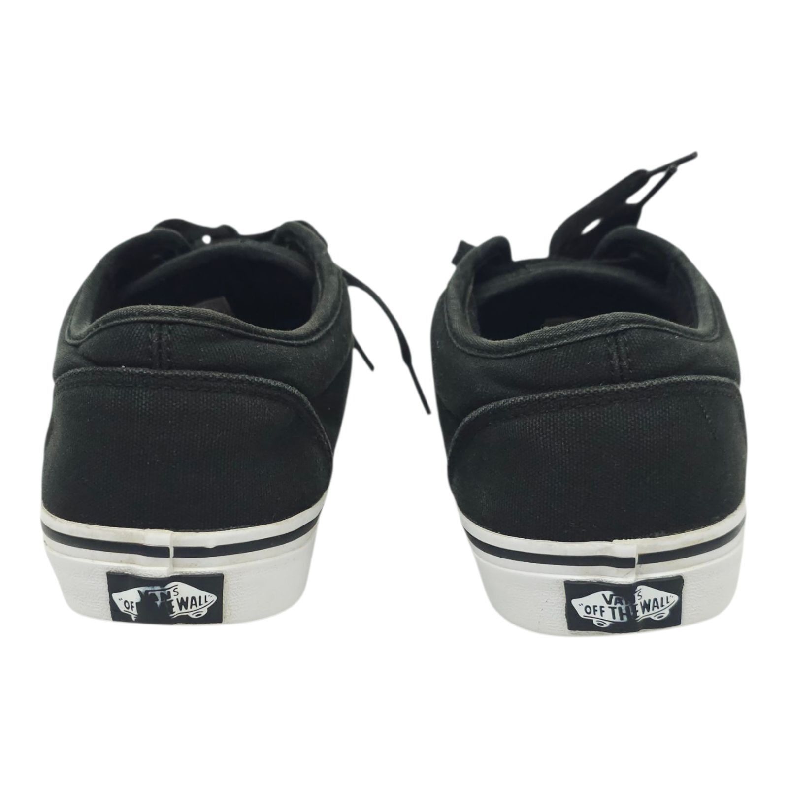 Vans Vans Off The Wall Sneaker Mens 9.5 READ Black Canvas Lace Up Size US 9.5 / EU 42-43 - 4 Thumbnail