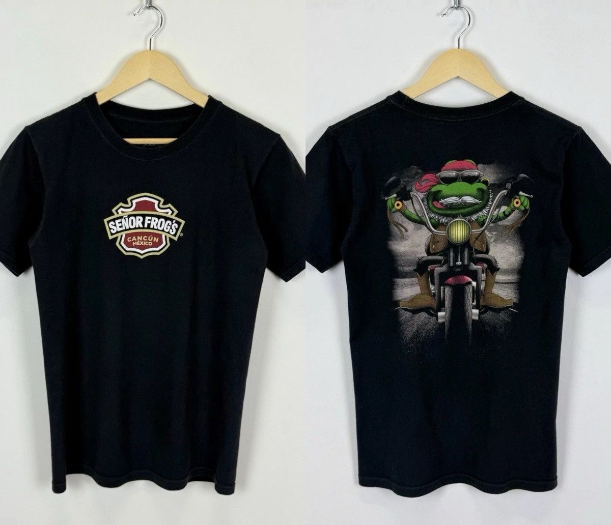 Other Senor Frog's Cancun Mexico Short Sleeve T-shirt Black Top Size US S / EU 44-46 / 1 - 1 Thumbnail