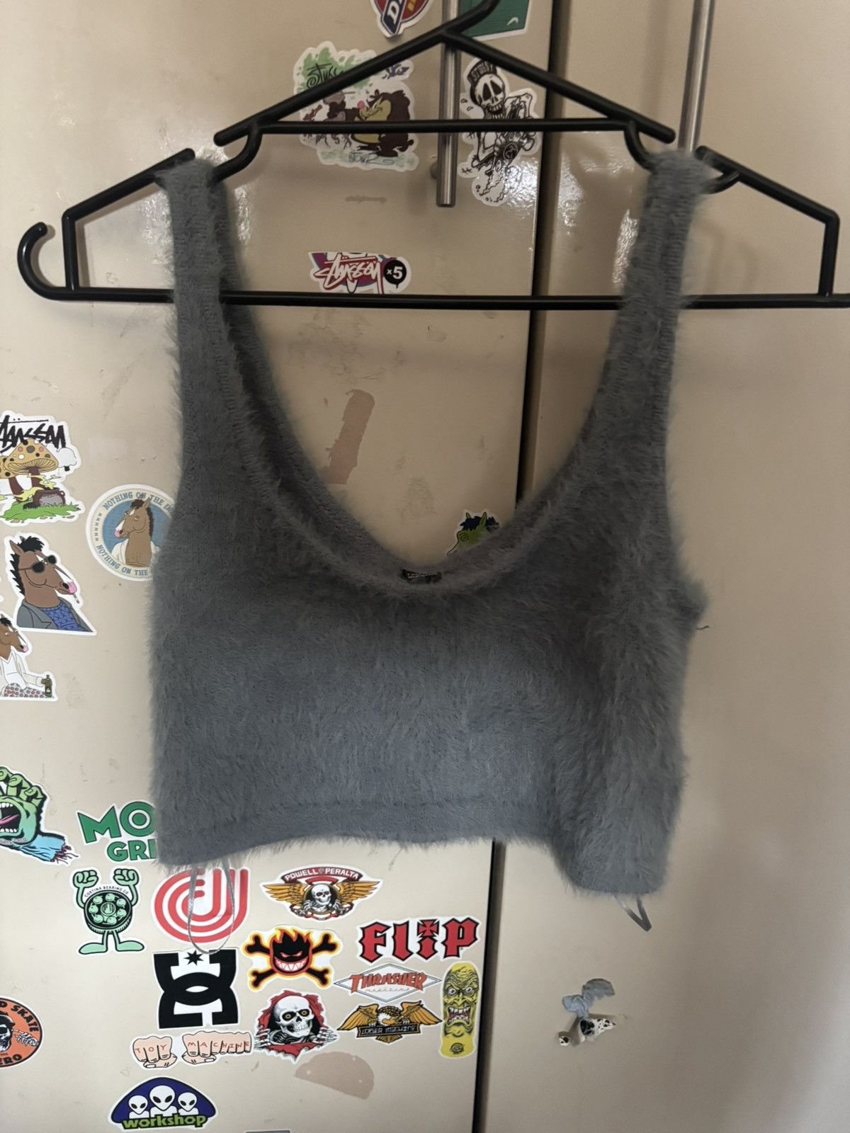 Other Fluffy Blue Cropped Tank Size M / US 6-8 / IT 42-44 - 1 Thumbnail