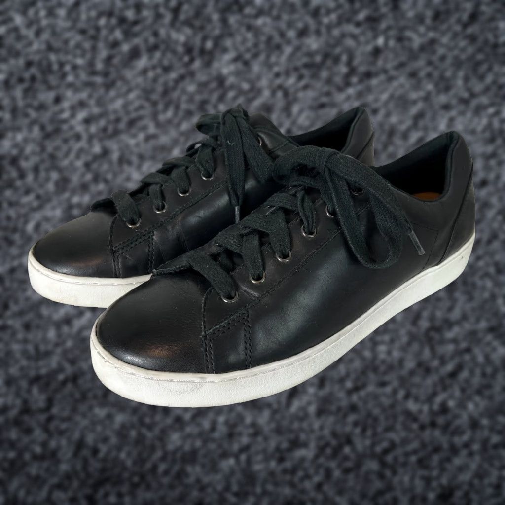Vionic Women's Leather Sneaker Size US 10 Black Casual Comfort