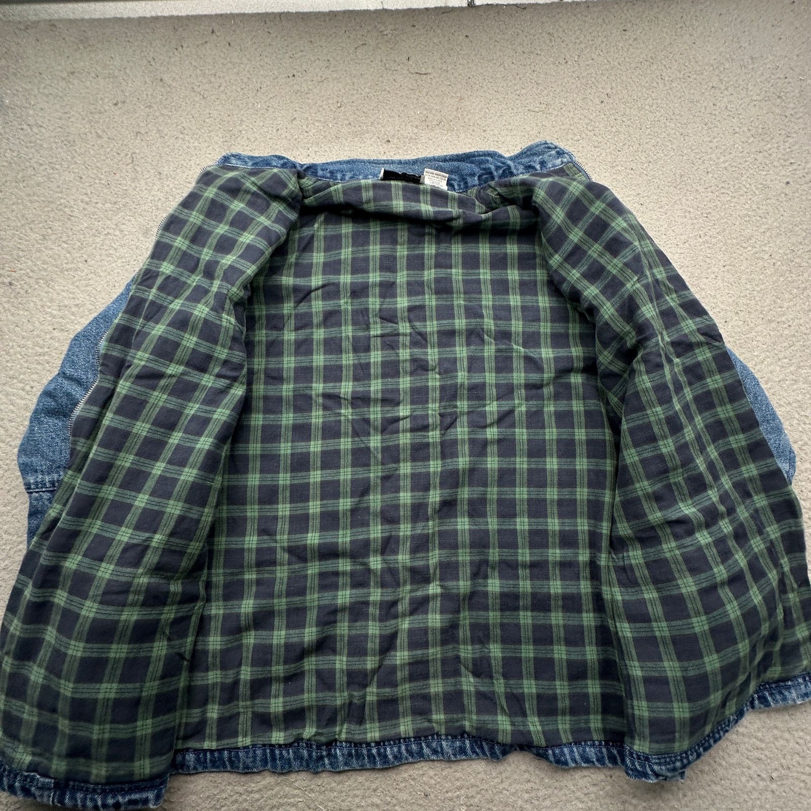 Other VTG North Style Denim Jean Zip Coat Jacket Womens M Flannel Size M / US 6-8 / IT 42-44 - 8 Thumbnail
