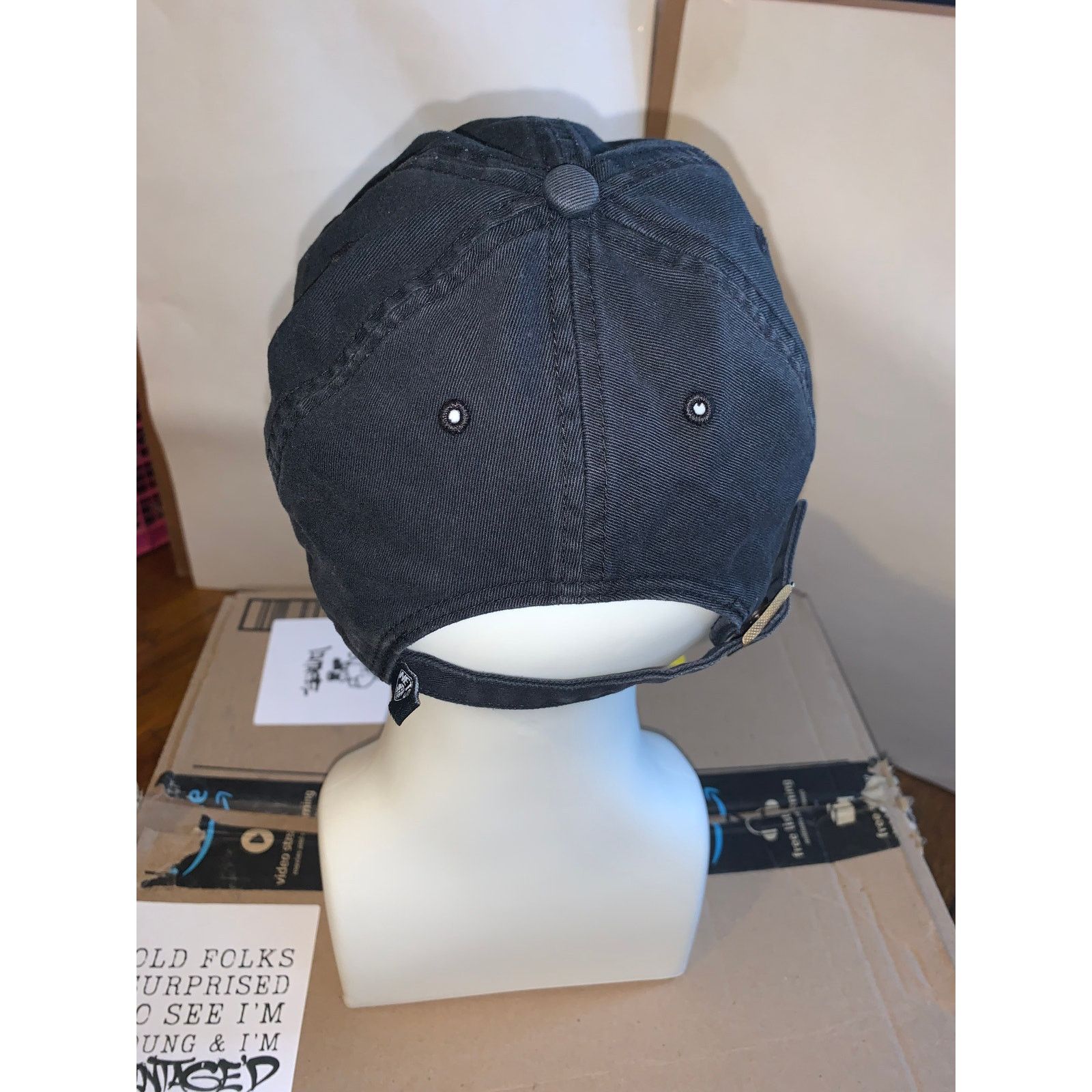 NBA Brooklyn Nets 47 Brand Dad Hat Black Adjustable NBA OSFA Size ONE SIZE - 3 Thumbnail