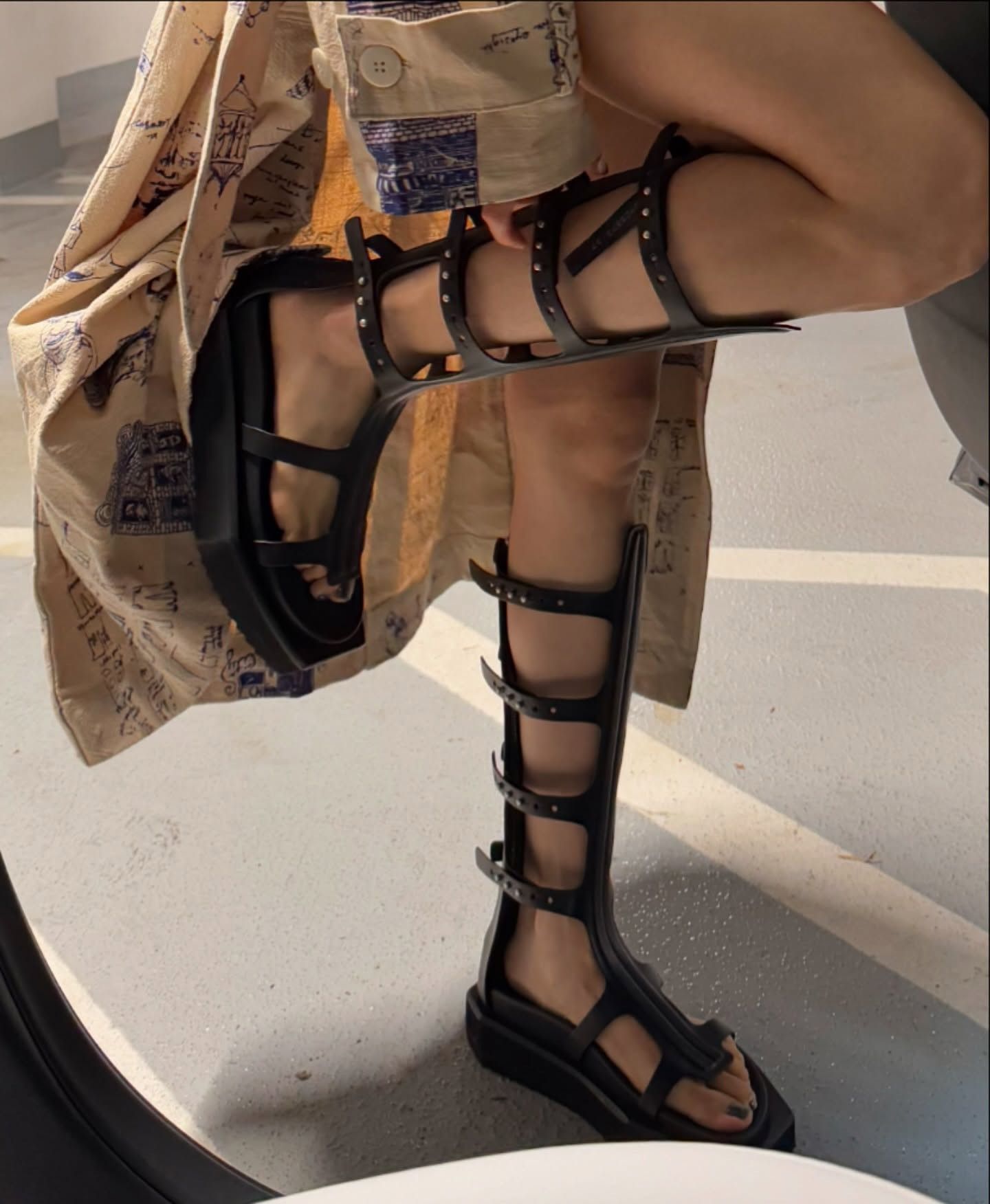 Rick Owens 💥TURBO CYCLOPS SPARTAN HIGH GLADIATOR SANDALS $3300 Size US 8 / IT 38 - 3 Thumbnail