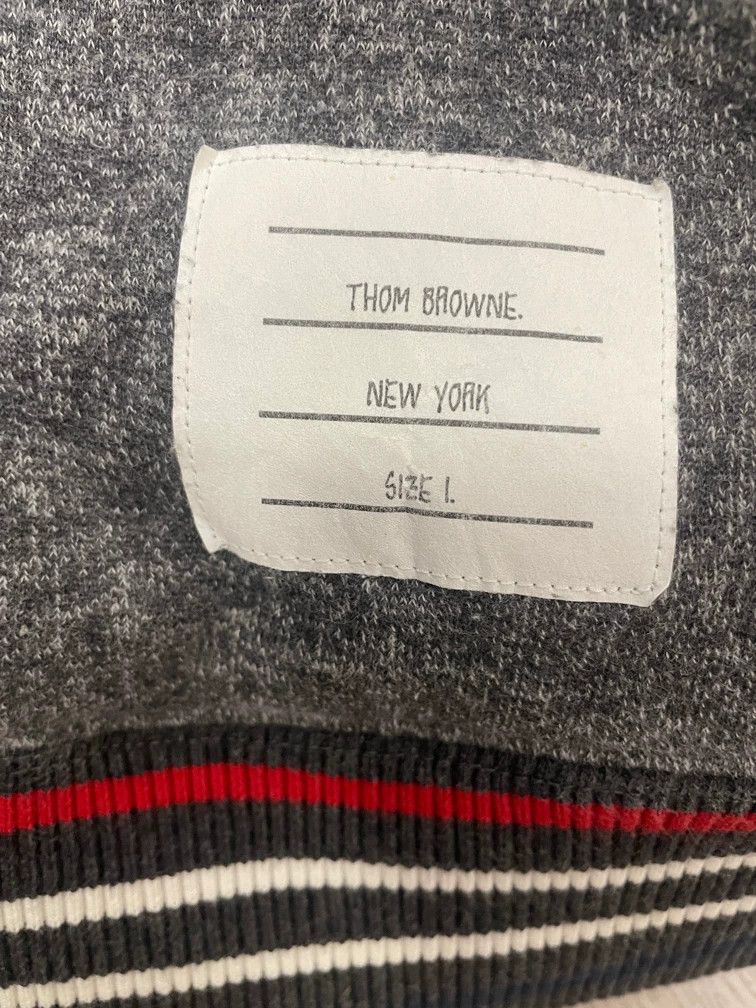 Thom Browne Thom Browne Gray striped zipper jacket 2505-Nextarrow Size US S / EU 44-46 / 1 - 5 Thumbnail