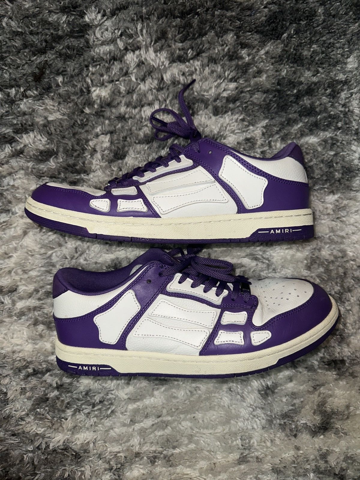 Amiri Amiri skel top low size 44 Purple and white Size US 11 / EU 44 - 2 Thumbnail
