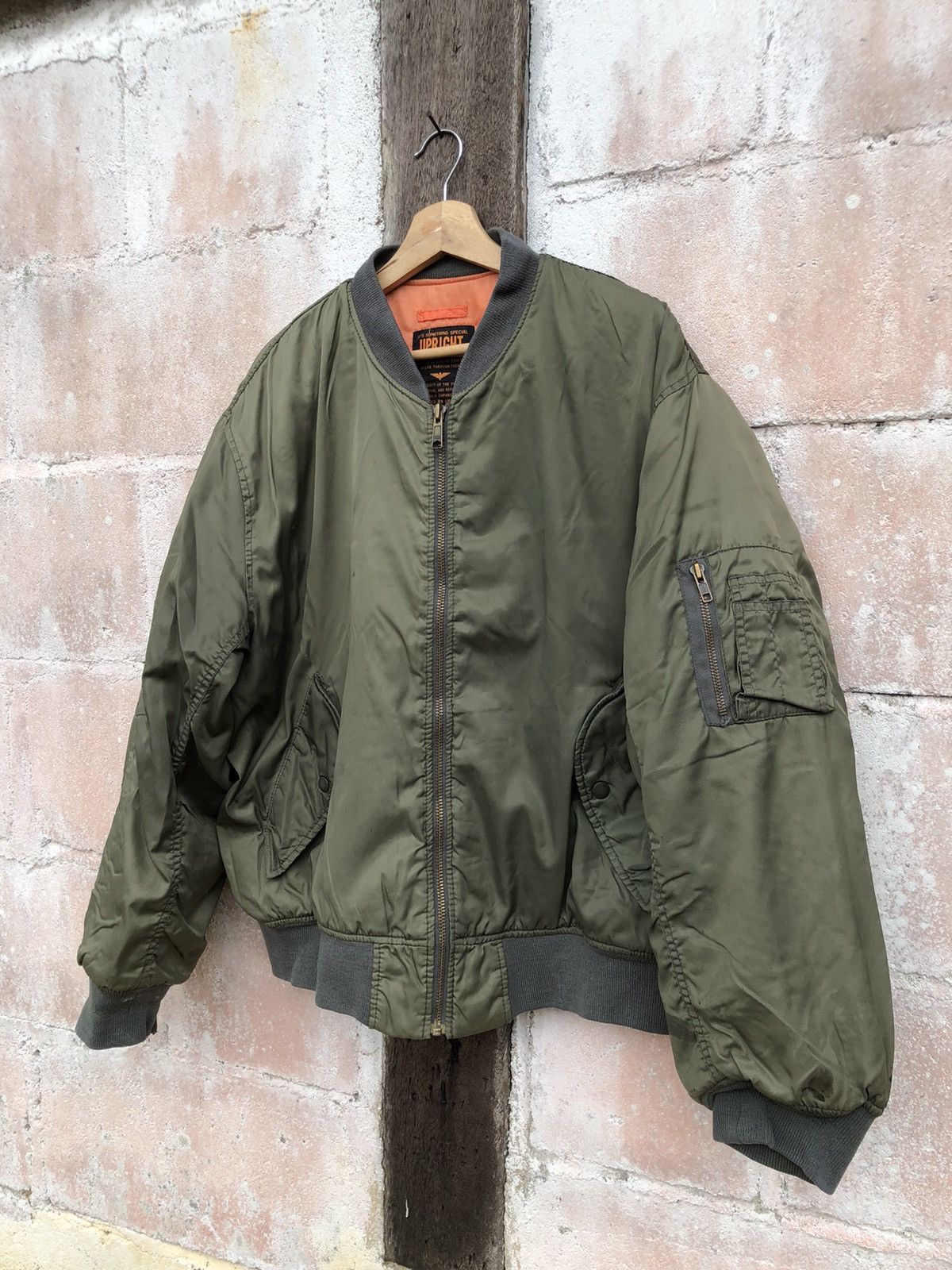 Japanese Brand Bomber Jacket UpRight Military Size US L / EU 52-54 / 3 - 3 Thumbnail