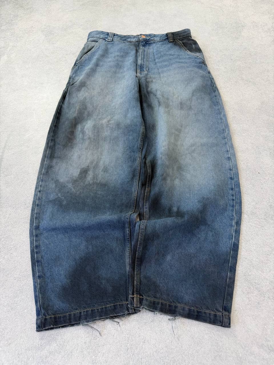 Japanese Brand Vintage tornado mart style washed baggy y2k hype Jeans Blue Size US 32 / EU 48 - 9 Thumbnail
