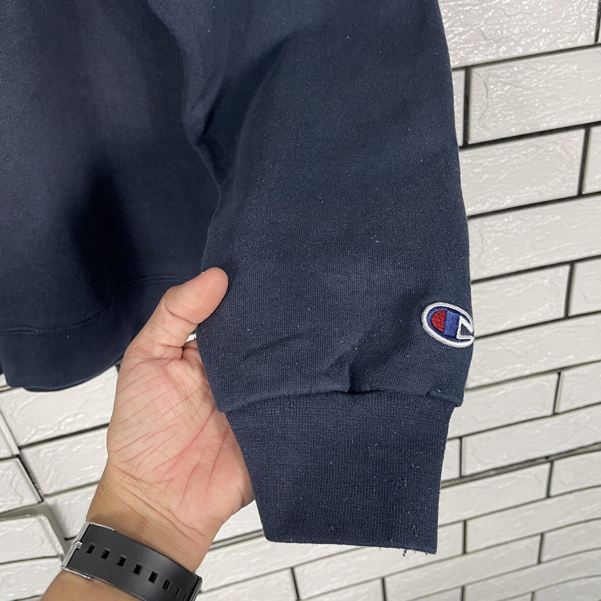 Japanese Brand Champion Plain Crewneck Blue Sweatshirt Size US XL / EU 56 / 4 - 9 Thumbnail