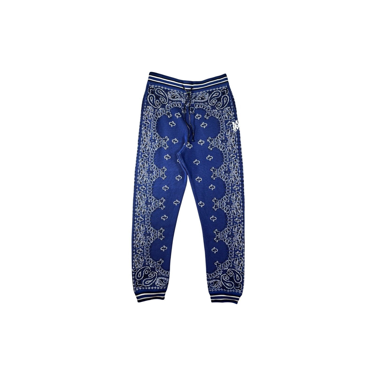 Amiri Amiri MA Knit Paisley Blue Sweats Size US 38 / EU 54 - 1 Thumbnail