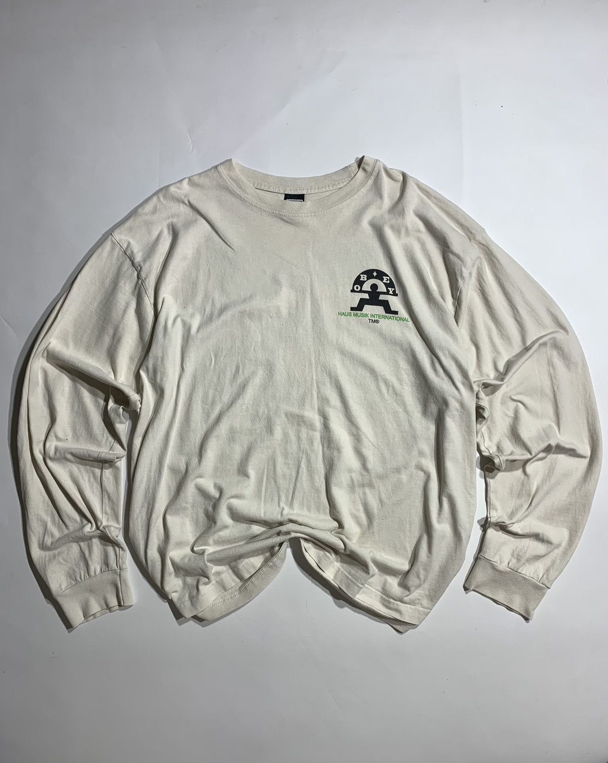 Obey Obey Clothing LIFESTYLE - LANG HAUS MUSIK - Sweatshirt beige Size US XL / EU 56 / 4 - 3 Thumbnail