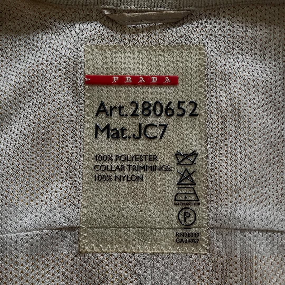 Prada 00’s Prada Sport Beige Nylon Biker Jacket Size M / US 6-8 / IT 42-44 - 8 Thumbnail