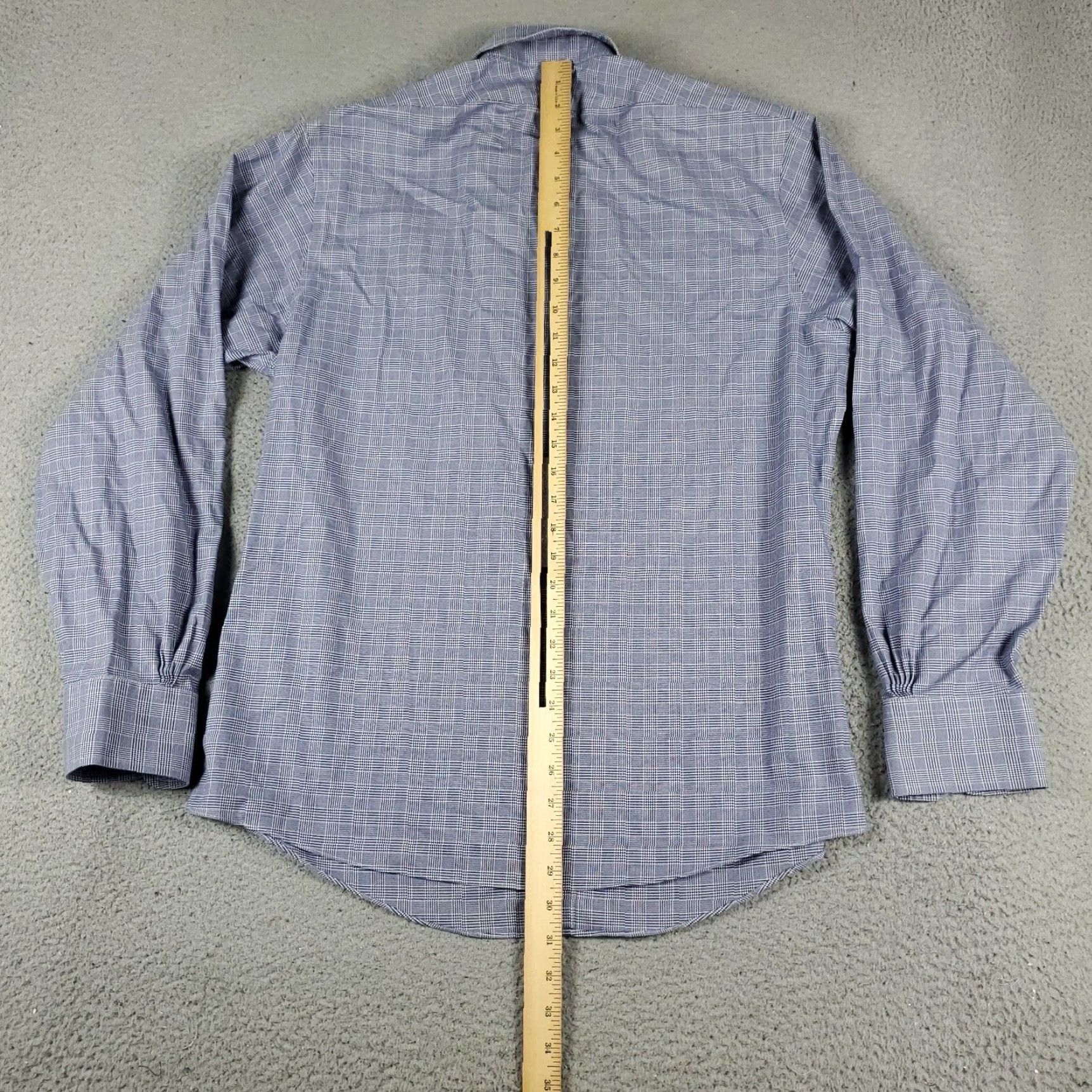 Brooks Brothers Brooks Brothers Dress Shirt Mens Size 16 Blue Plaid Long Sleeve Button Up Size 42R - 3 Thumbnail