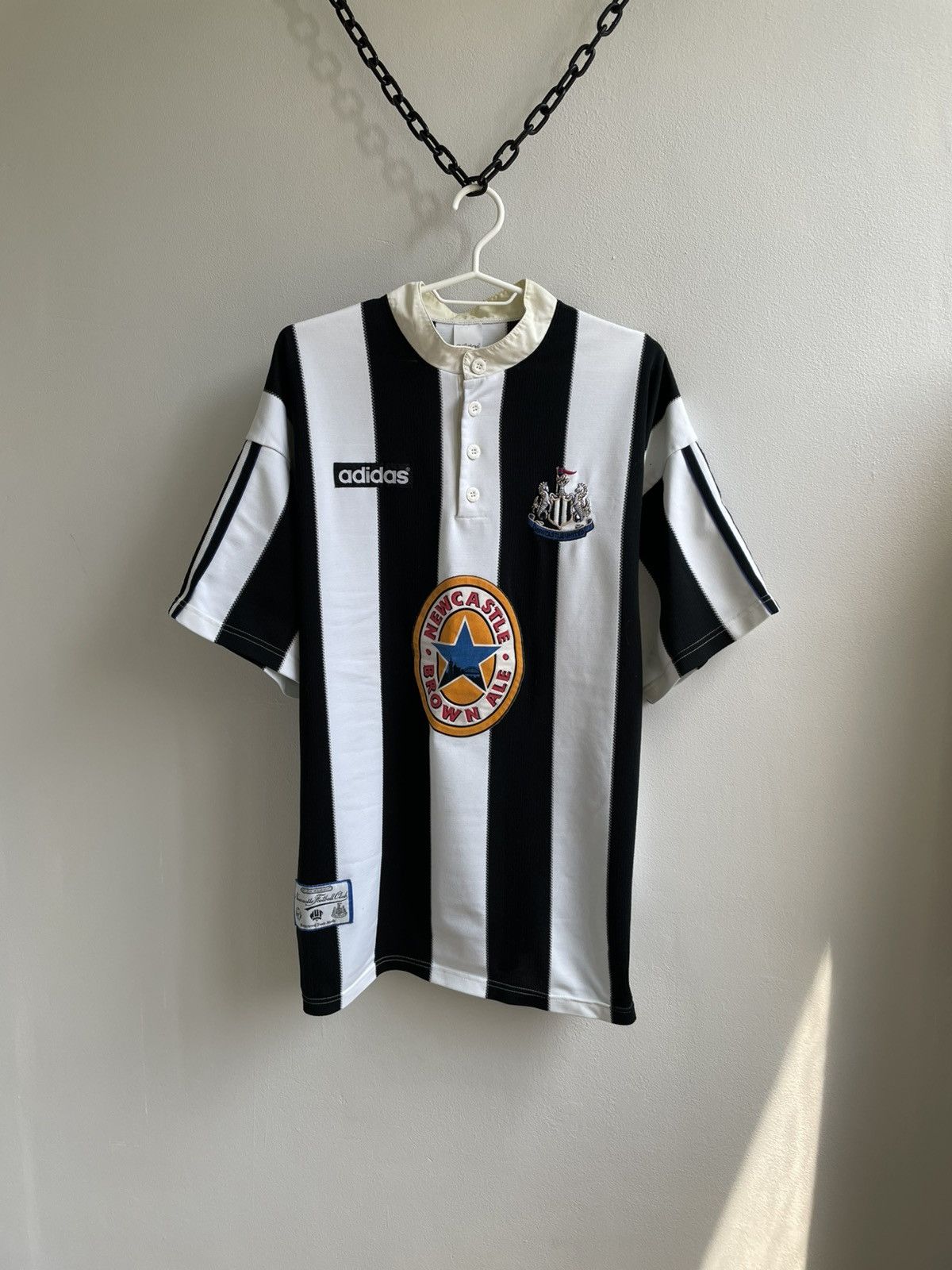 Vintage Newcastle United 1995 1996 1997 Home Shirt Football Soccer Size US XL / EU 56 / 4 - 1 Thumbnail