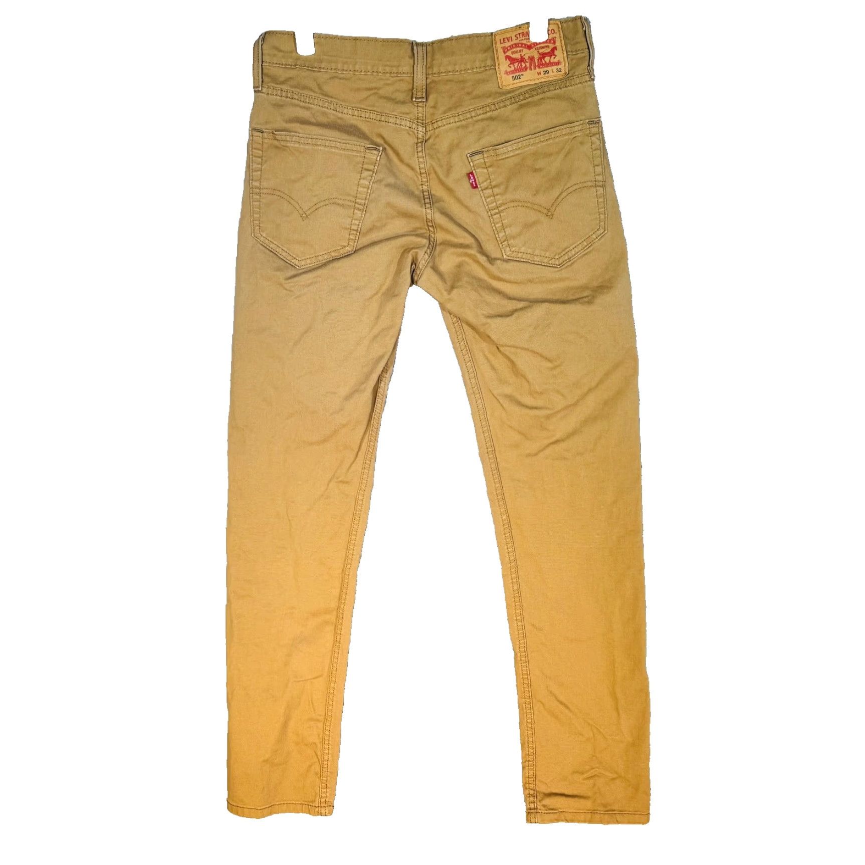 Levi's Levi's 502 Jeans Mens 29x32 Brown Denim Zip Fly Mid Rise Tapered Regular Pockets Leather Patch Cowboy Logo 5-Pocket Cotton Size US 29 - 2 Thumbnail