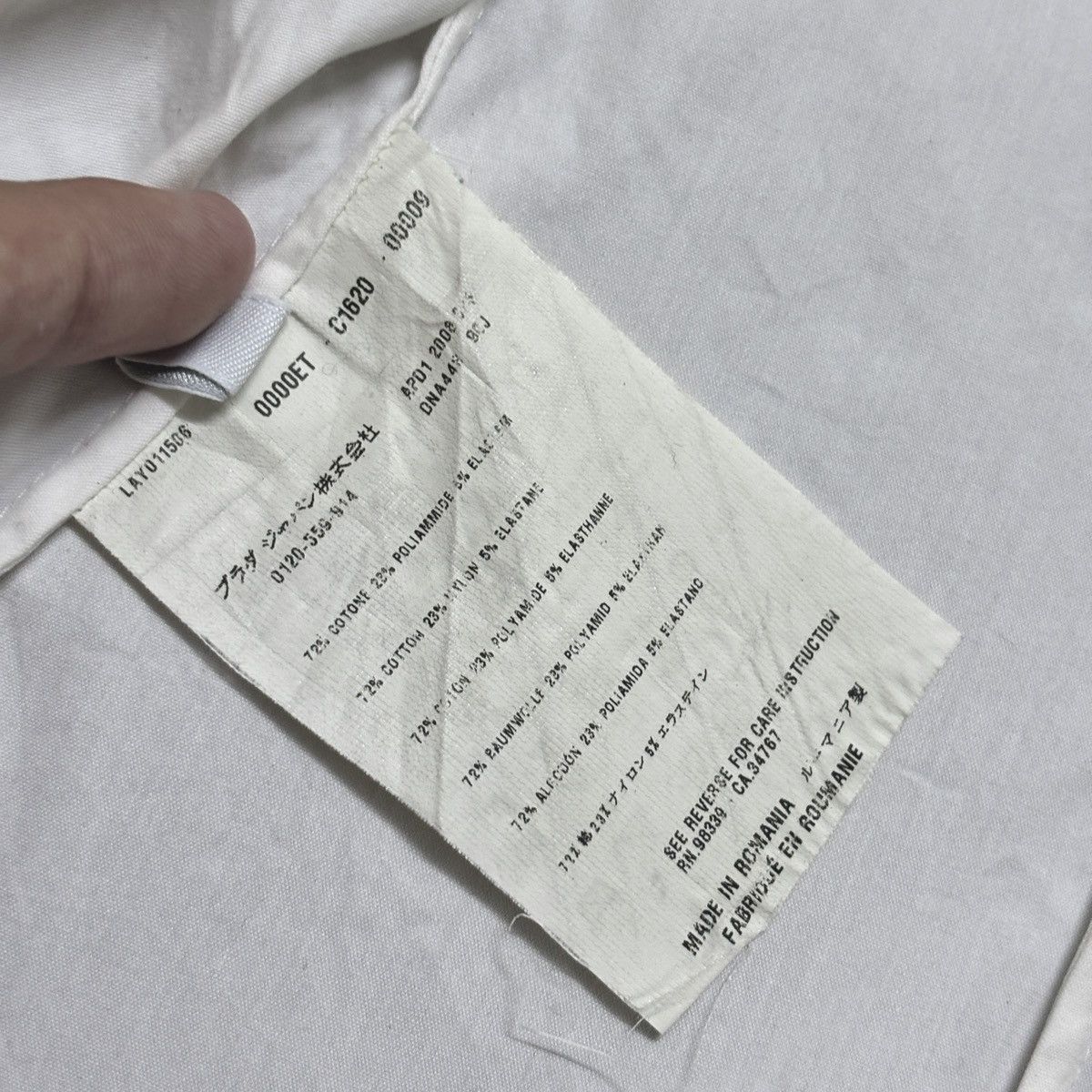 Prada Prada S/S 2008 Fairy Collar Elastic Shirt Size M / US 6-8 / IT 42-44 - 6 Thumbnail