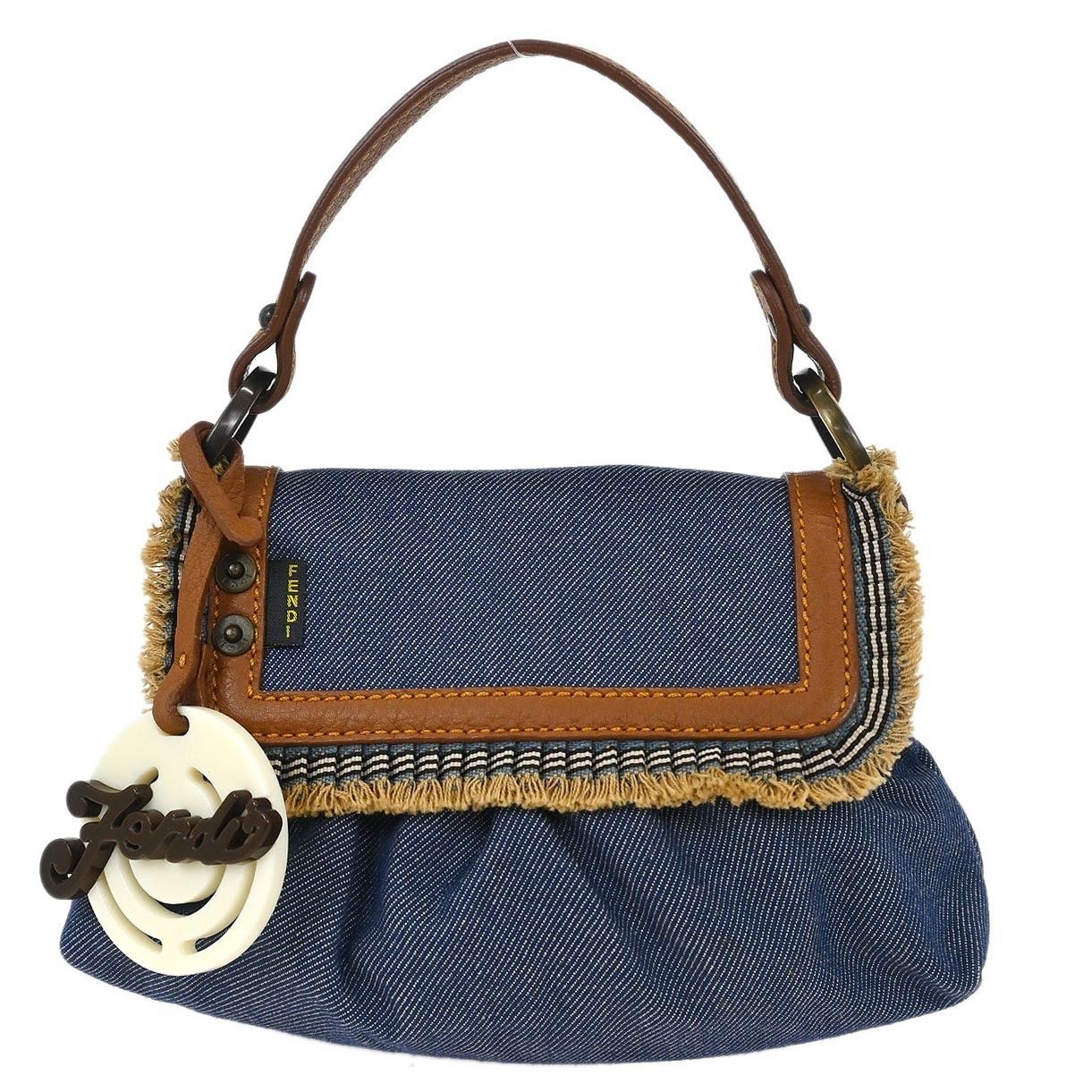 Fendi Vintage Shoulder Bag Denim