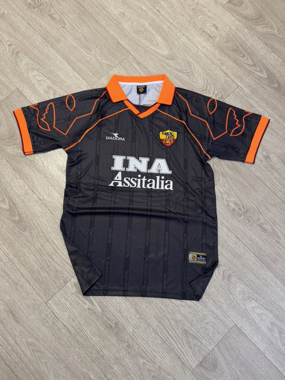 1999 - 00 diadora Roma away 3rd ユニフォーム Vintage 🔷Retro