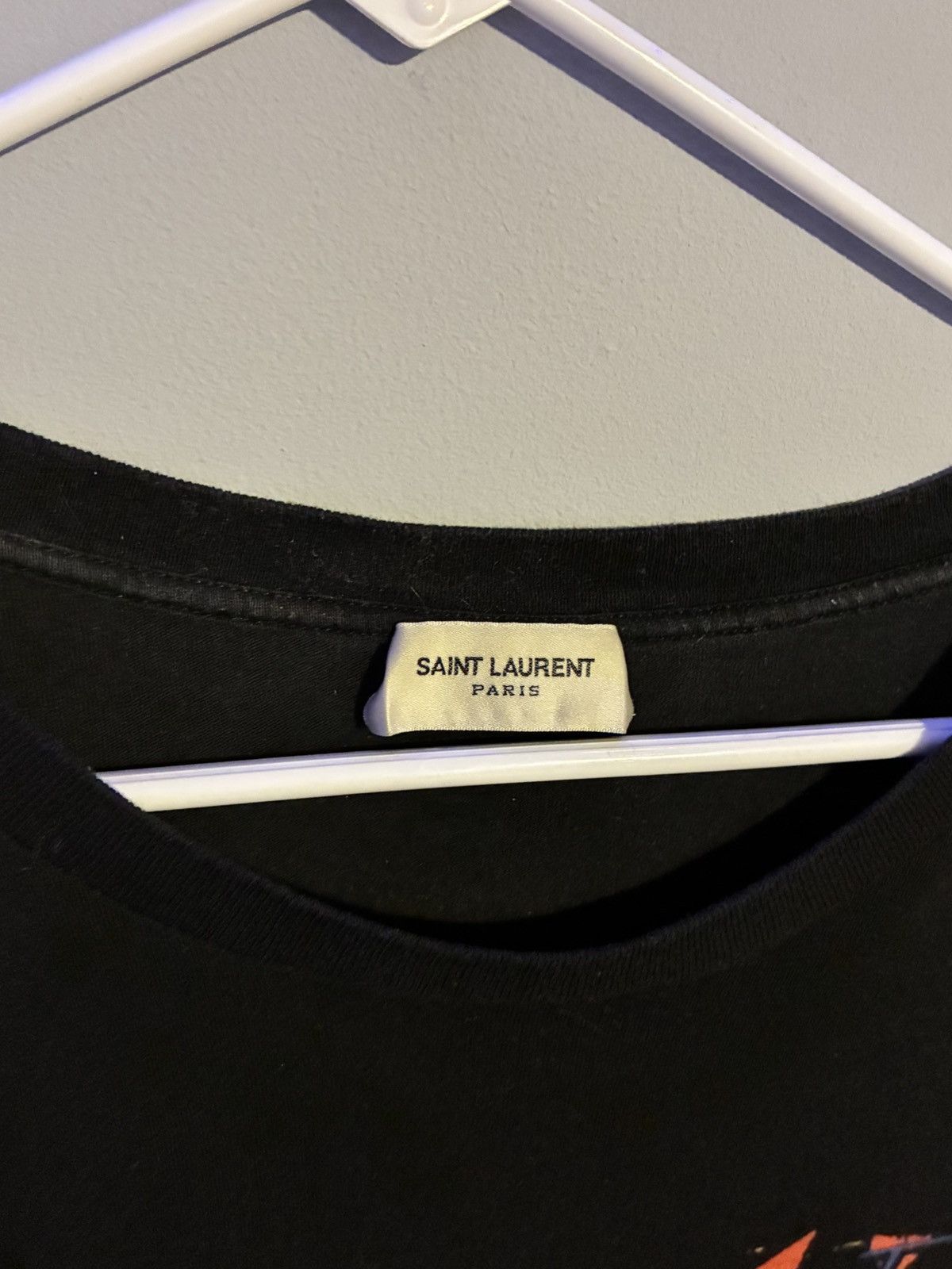 Saint Laurent Paris Saint Laurent Broken Heart tee Size US L / EU 52-54 / 3 - 3 Thumbnail