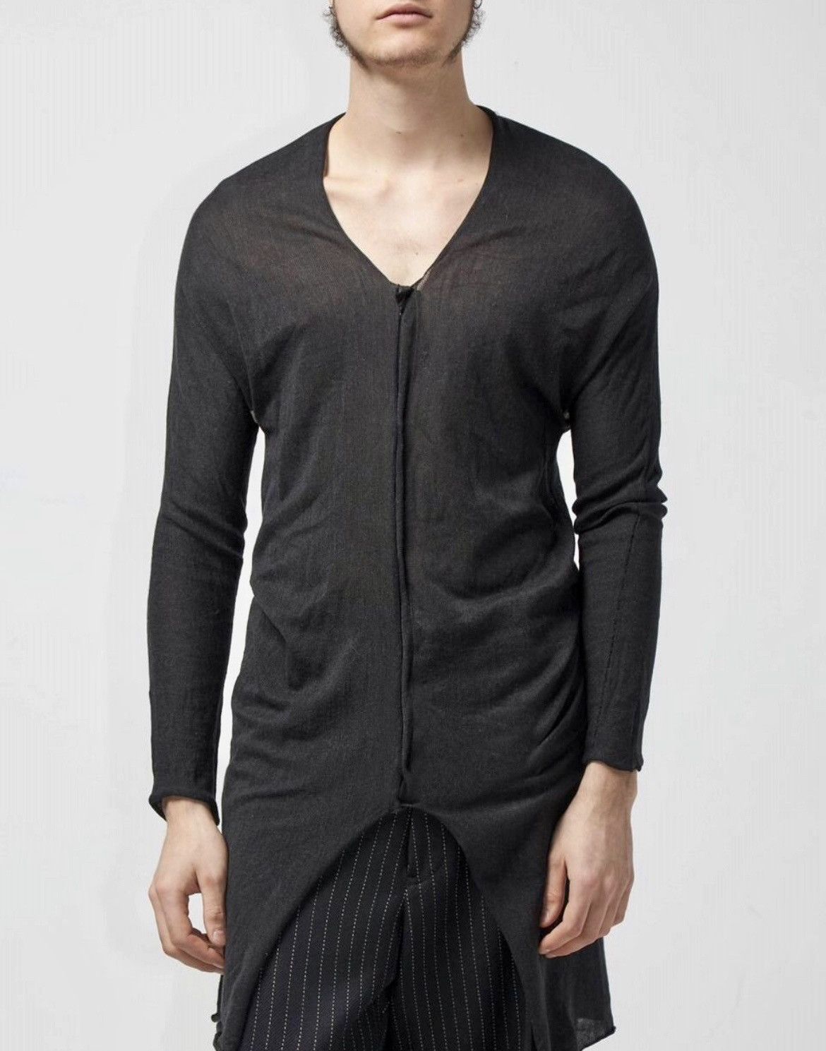 Carpe Diem Label Under Construction Lightweight Buttoned Long Cardigan Size US M / EU 48-50 / 2 - 3 Thumbnail