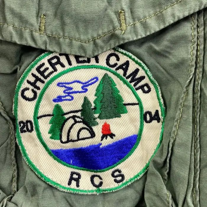Vintage Vtg RODEO CROWN MILITARY Patchwork Army Jacket Parka Scout Size S / US 4 / IT 40 - 8 Thumbnail