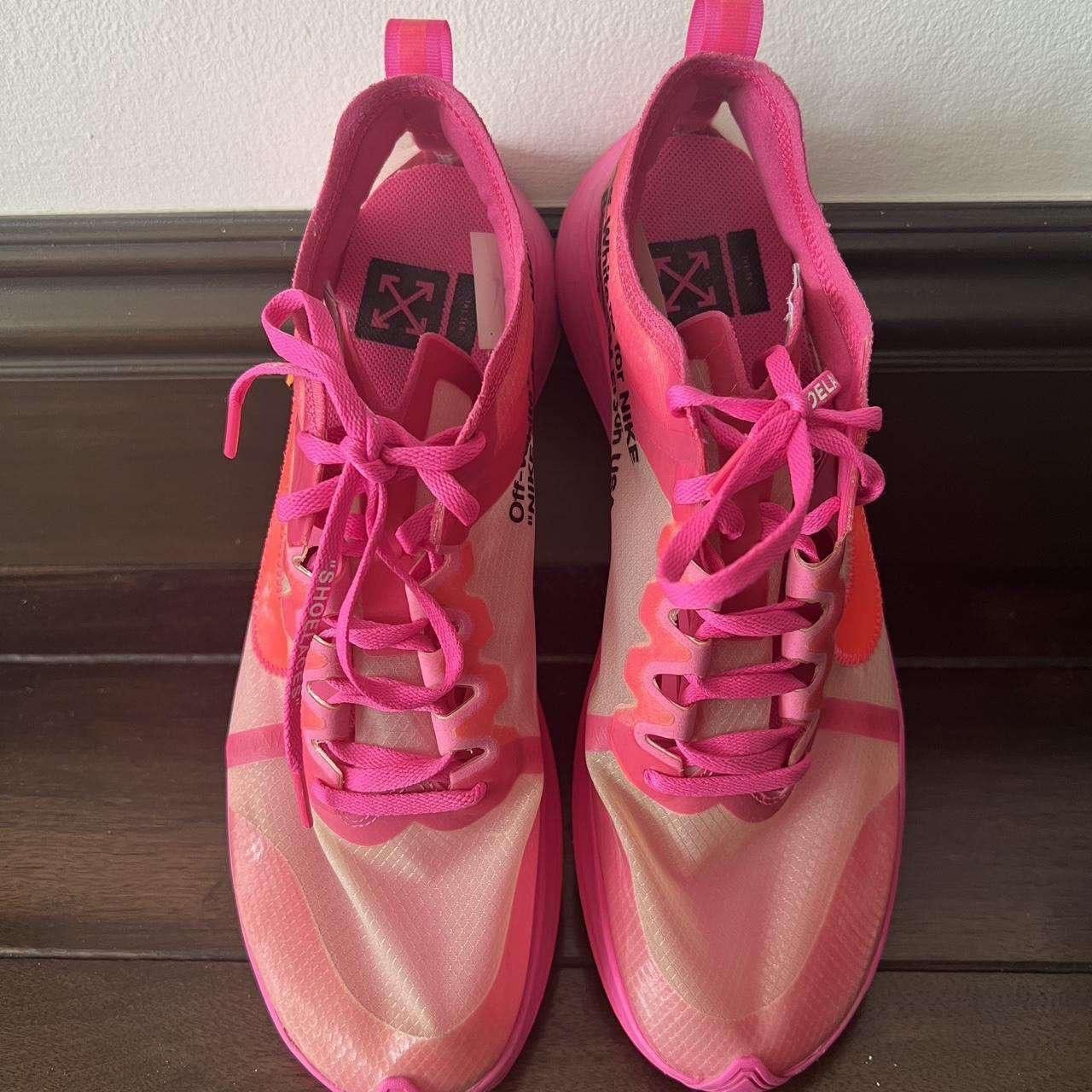 Off-White Nike zoom fly Off White pink Size US 11 / EU 44 - 3 Thumbnail