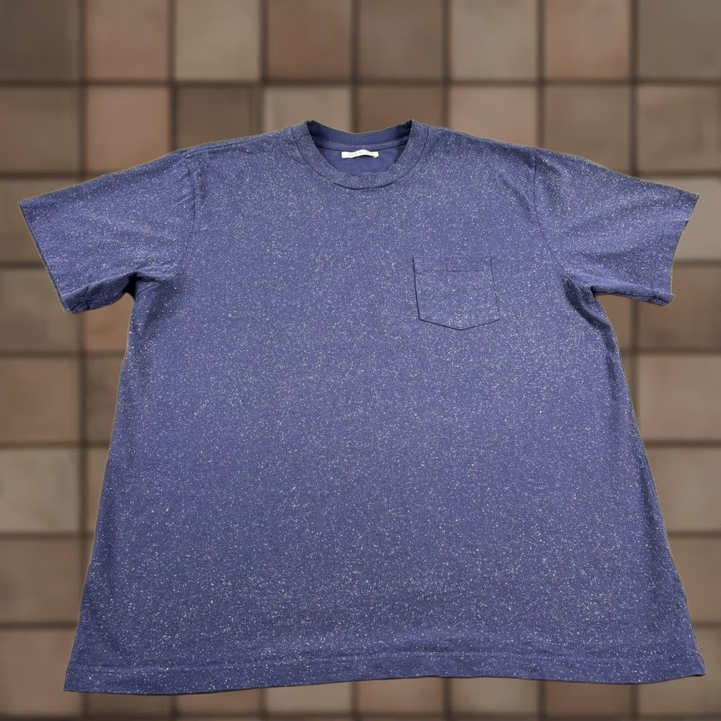 John Elliott John Elliott Blue Cotton Crew Neck Short Sleeve Pocket Tee Mens XL Size US XL / EU 56 / 4 - 1 Thumbnail