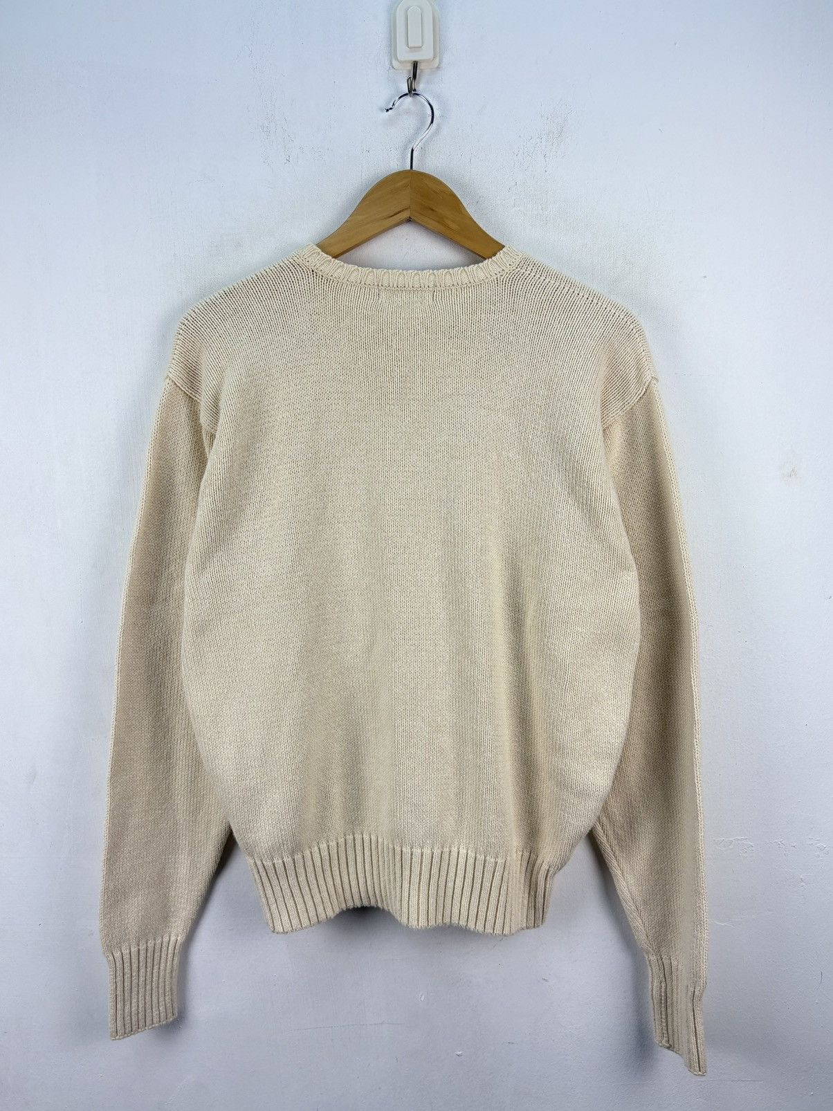 Polo Ralph Lauren 90s Vintage Polo Ralph Lauren Sweater Cable Knit Jumper Size US M / EU 48-50 / 2 - 2 Thumbnail